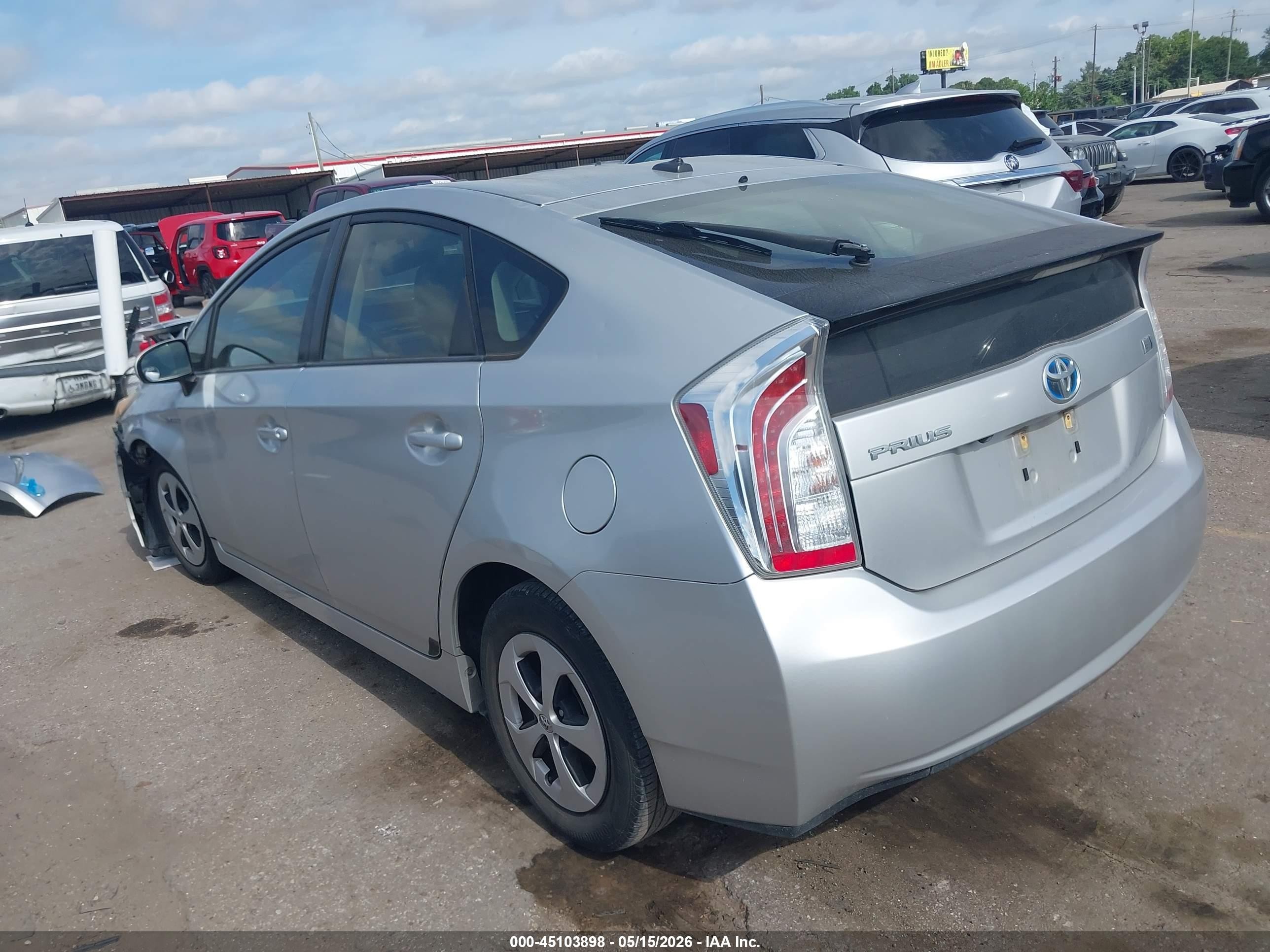 2012 Toyota Prius Four Silver vin: JTDKN3DUXC5457687