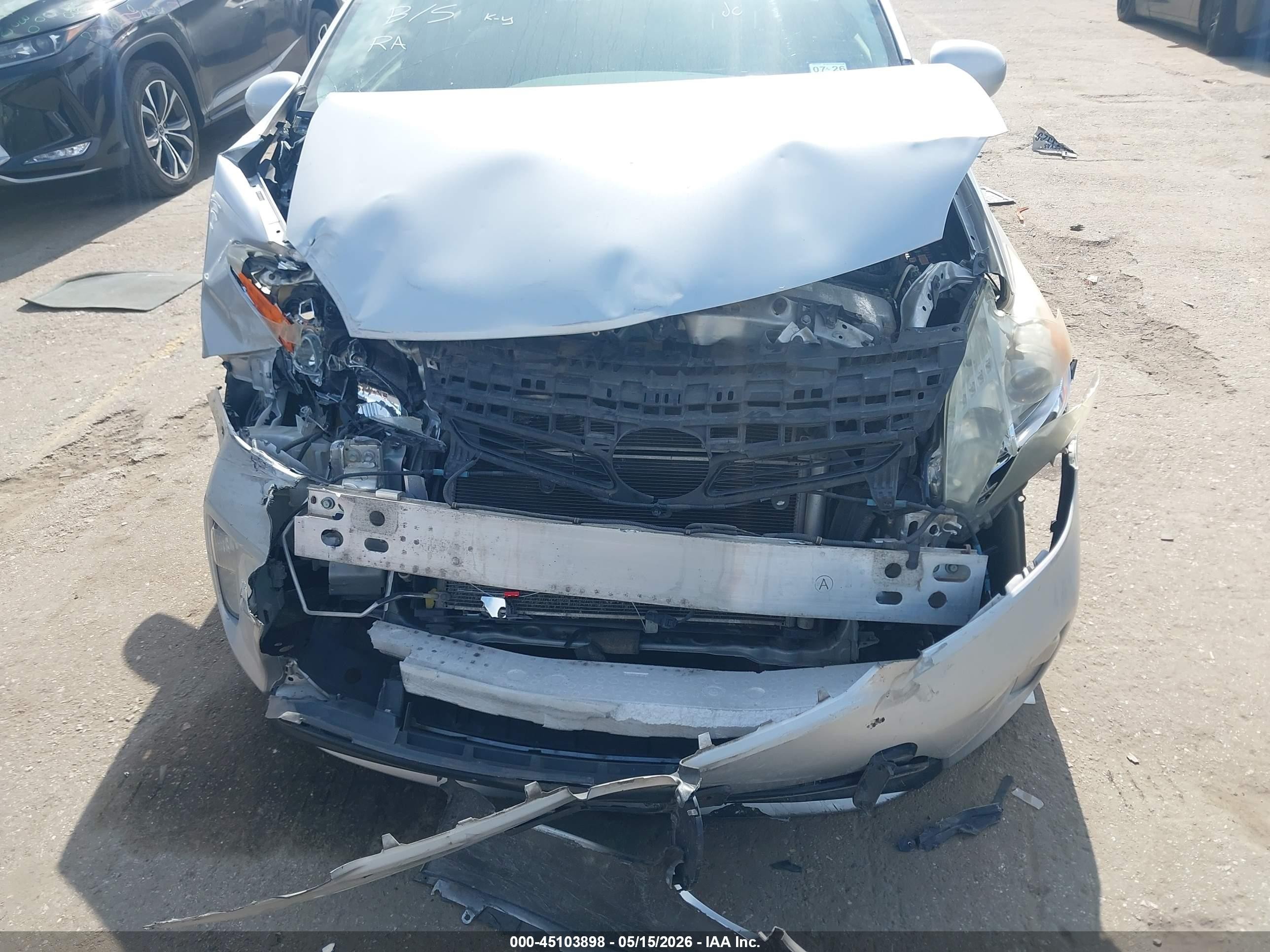 2012 Toyota Prius Four Silver vin: JTDKN3DUXC5457687