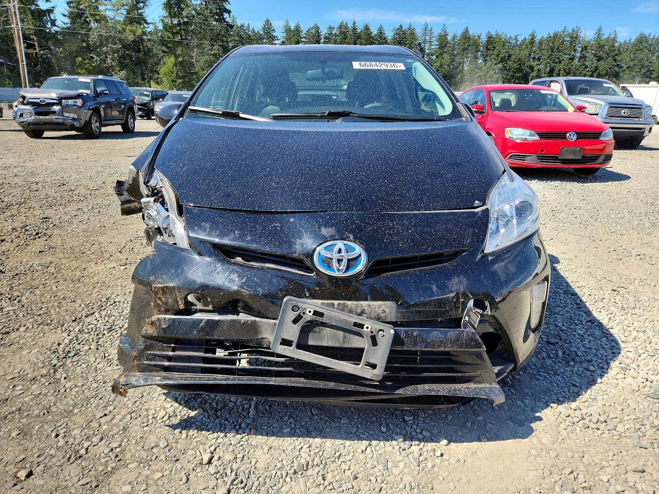 2012 Toyota Prius Two Black vin: JTDKN3DUXC5482167
