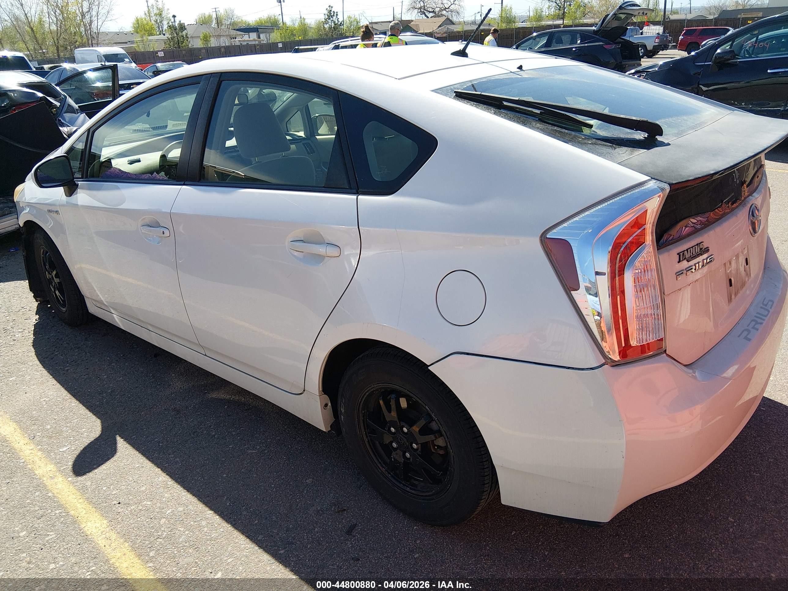 2012 Toyota Prius Two White vin: JTDKN3DUXC5509559