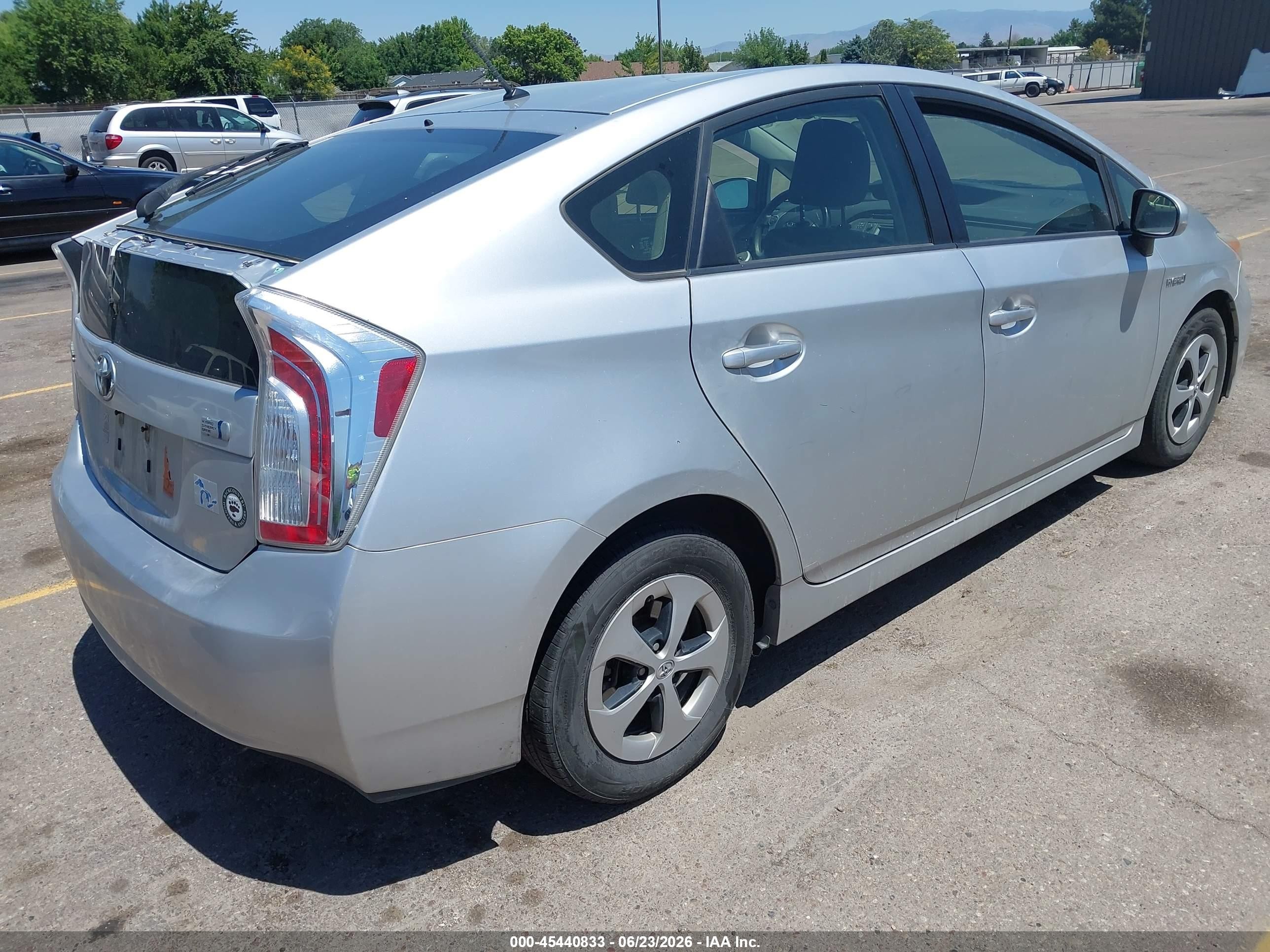 2012 Toyota Prius Two Silver vin: JTDKN3DUXC5537863