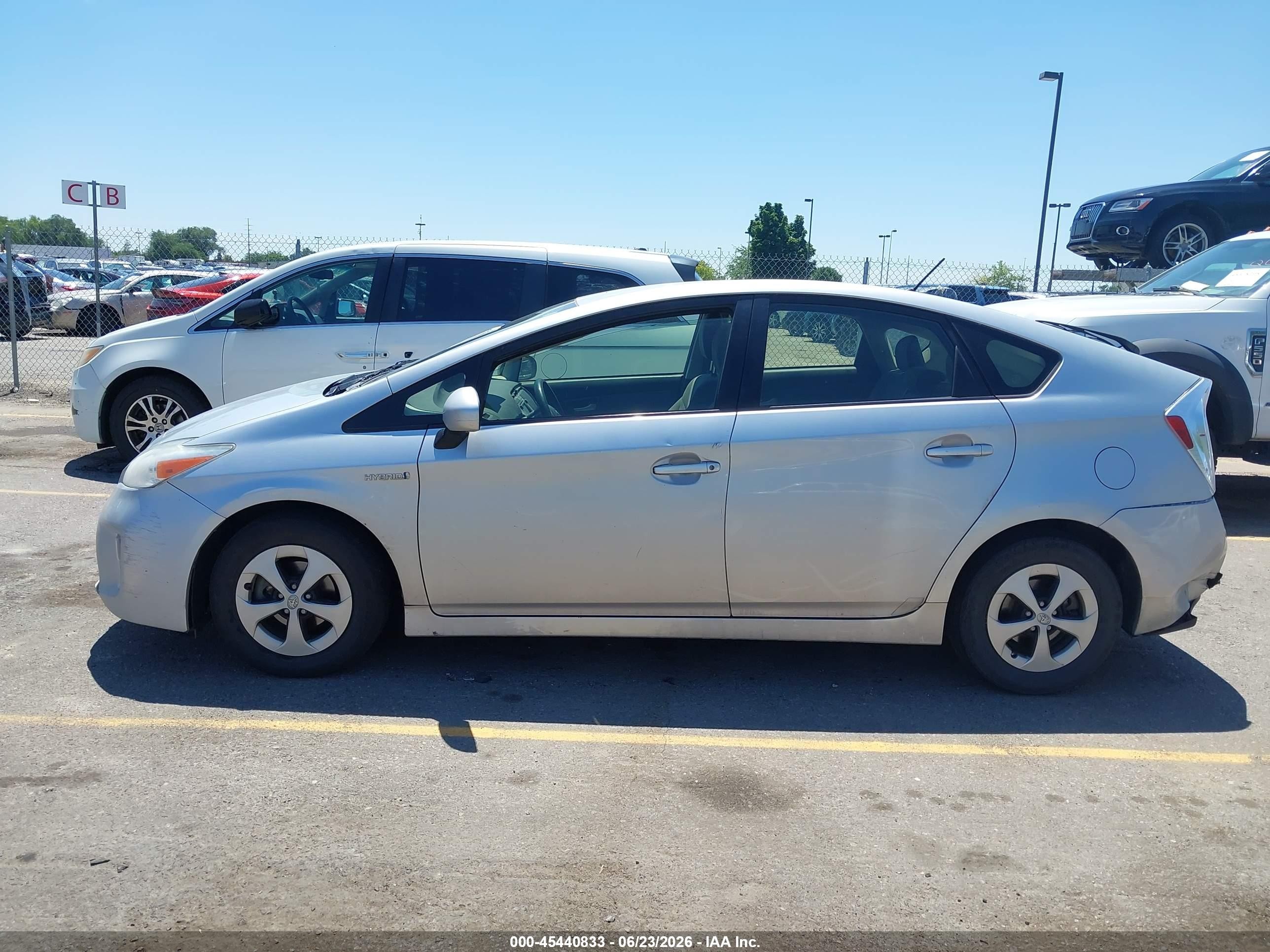 2012 Toyota Prius Two Silver vin: JTDKN3DUXC5537863