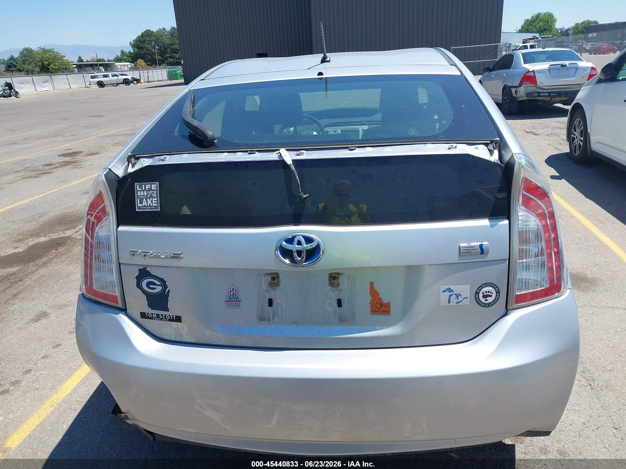 2012 Toyota Prius Two Silver vin: JTDKN3DUXC5537863