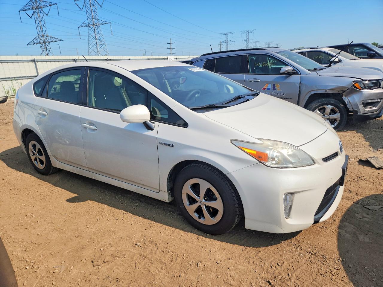 2013 Toyota Prius Three White vin: JTDKN3DUXD0339282