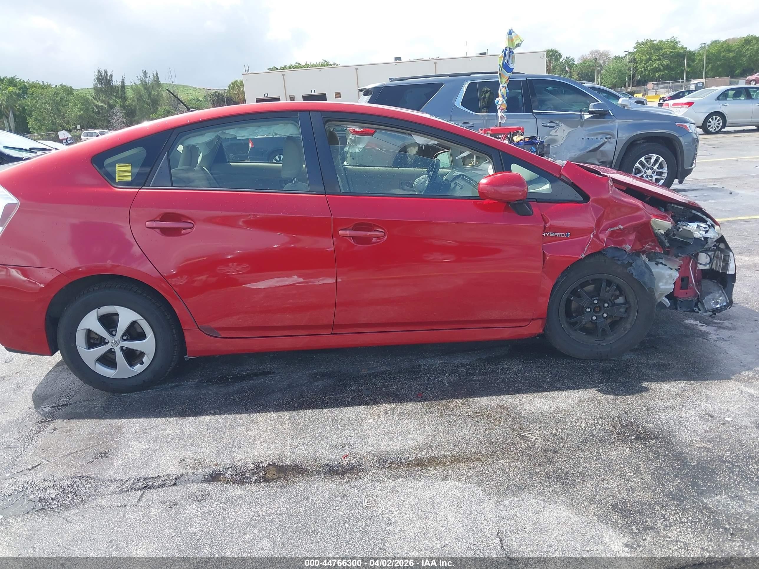 2013 Toyota Prius Two Red vin: JTDKN3DUXD0354476