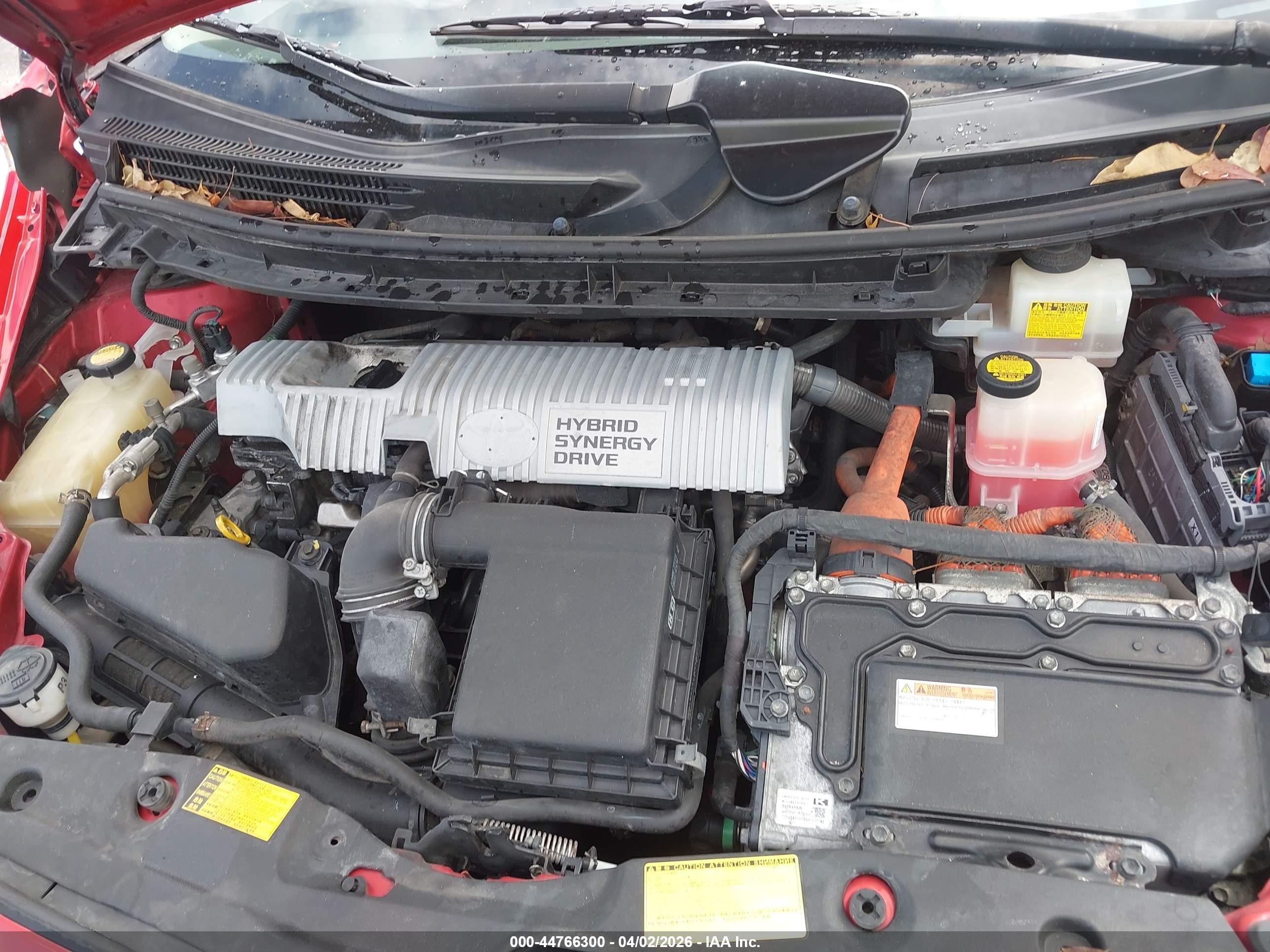 2013 Toyota Prius Two Red vin: JTDKN3DUXD0354476