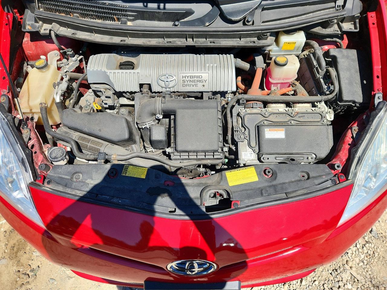 2013 Toyota Prius Four Красный vin: JTDKN3DUXD1618239