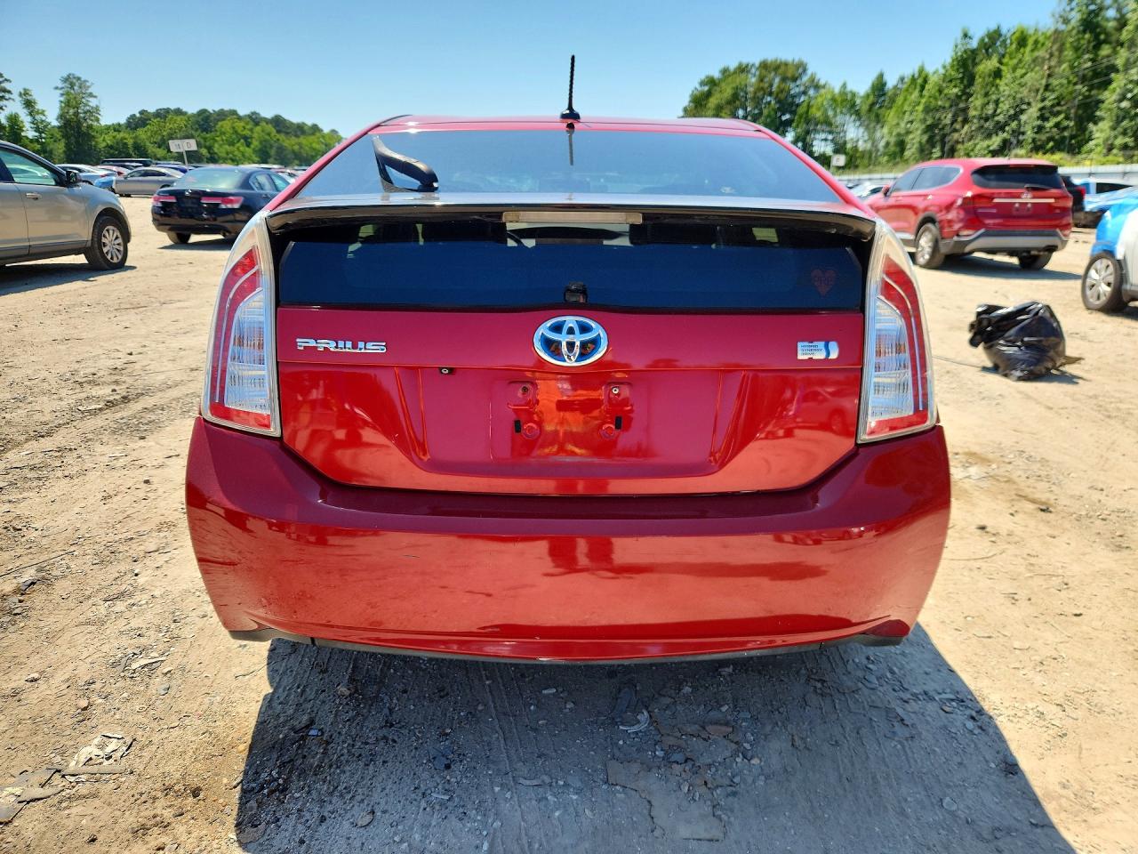 2013 Toyota Prius Four Красный vin: JTDKN3DUXD1618239