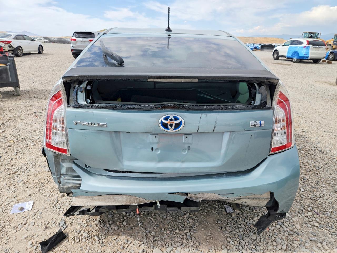 2013 Toyota Prius Three Turquoise vin: JTDKN3DUXD1619813