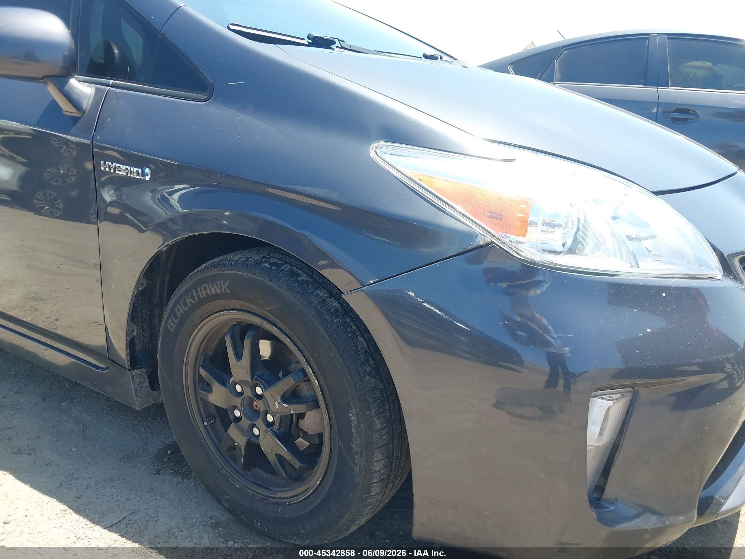 2013 Toyota Prius Four Gray vin: JTDKN3DUXD1621528