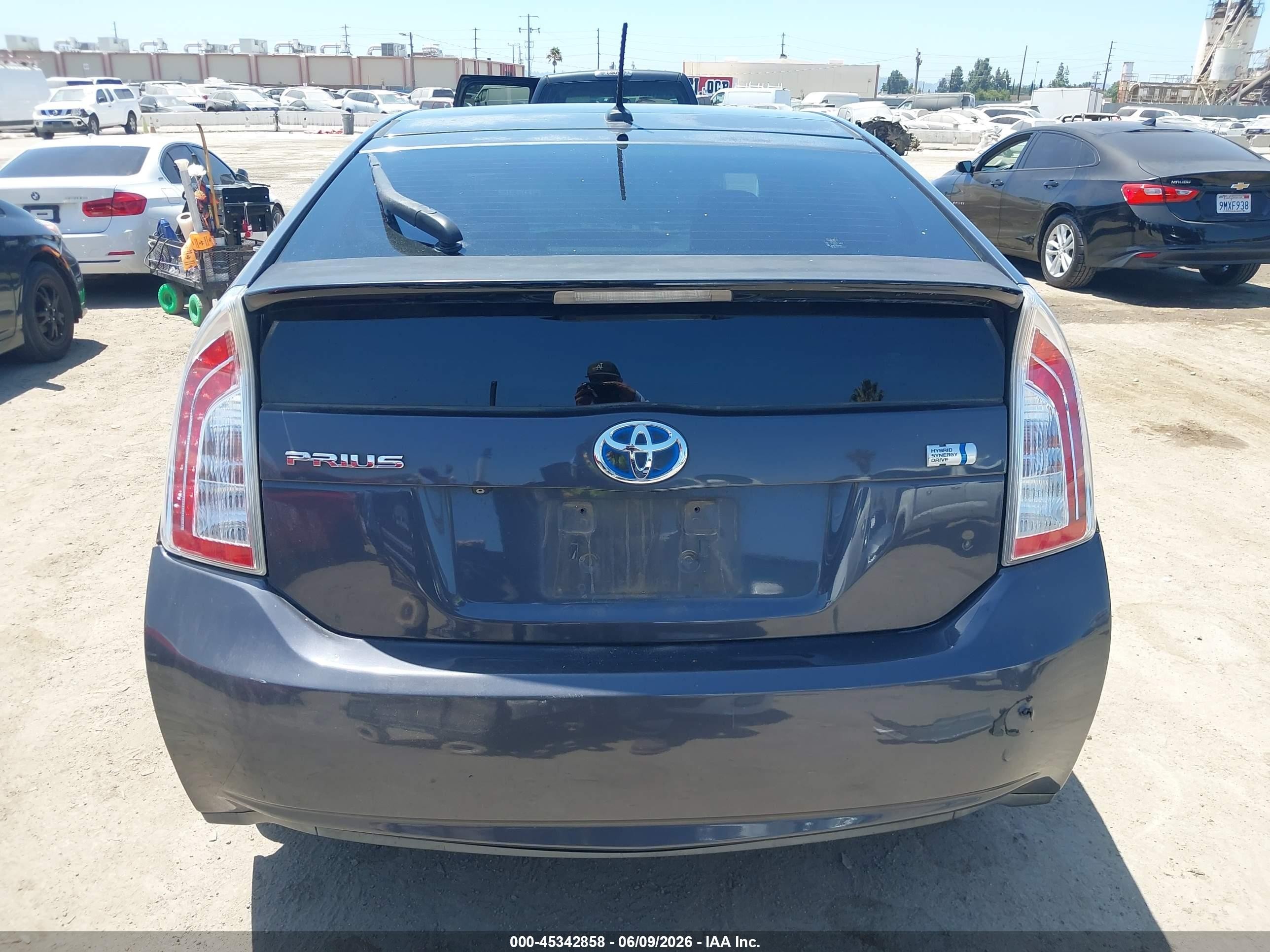 2013 Toyota Prius Four Gray vin: JTDKN3DUXD1621528
