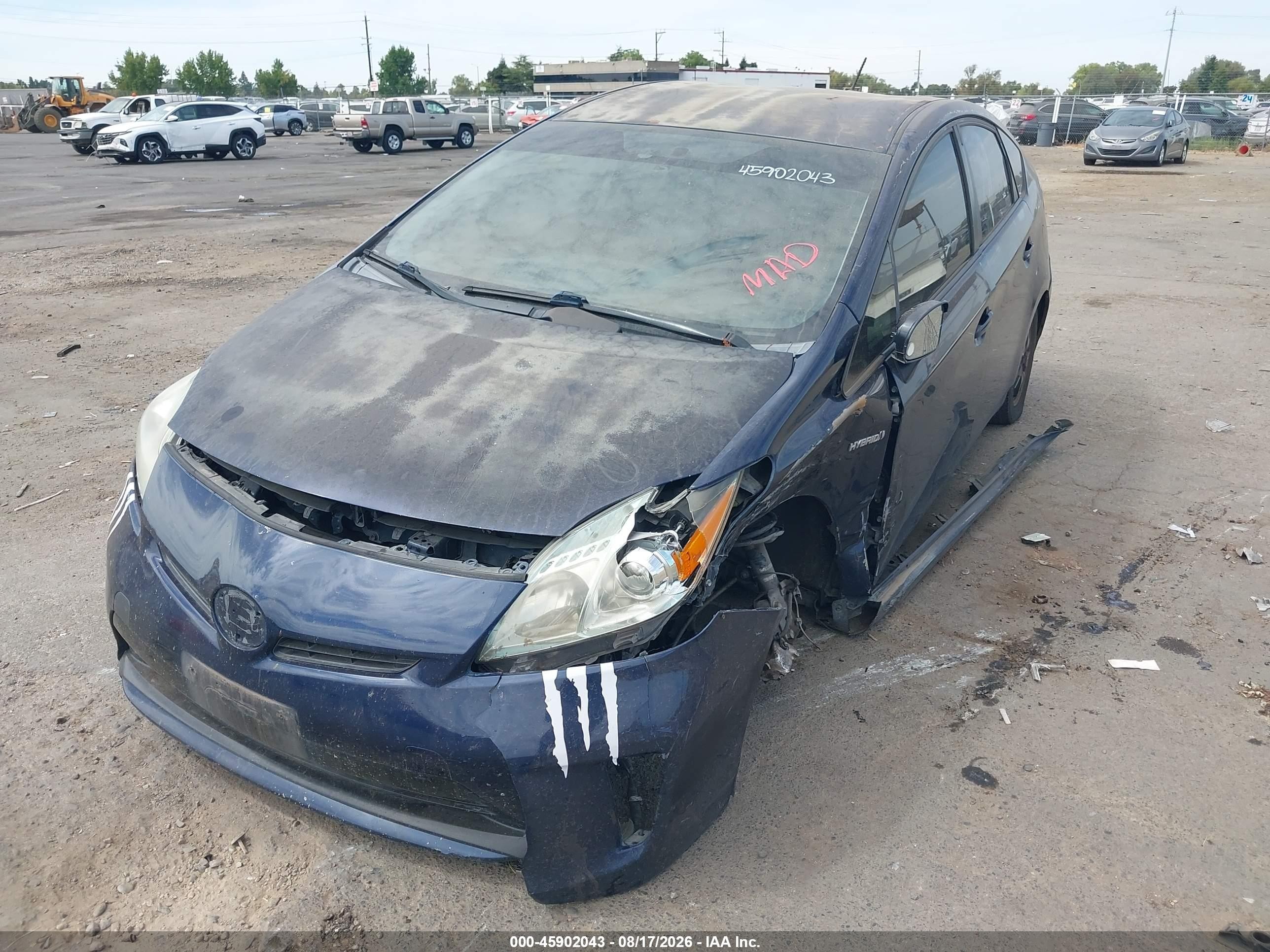 2013 Toyota Prius Two Синий vin: JTDKN3DUXD1633758