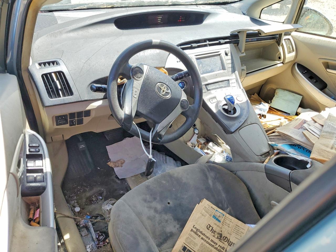 2013 Toyota Prius Two Turquoise vin: JTDKN3DUXD1637017