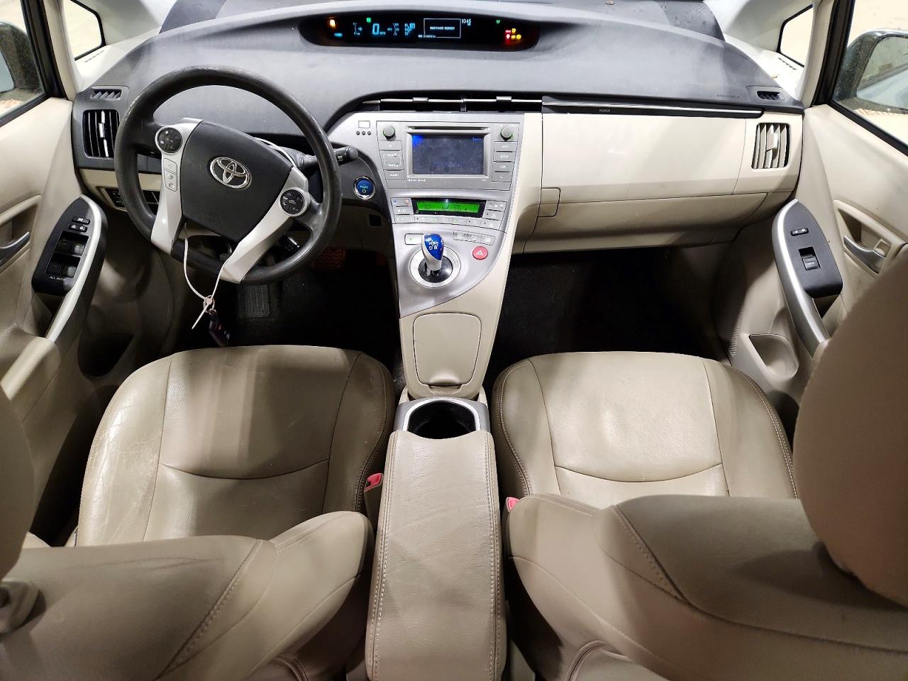 2013 Toyota Prius Three Turquoise vin: JTDKN3DUXD1642878