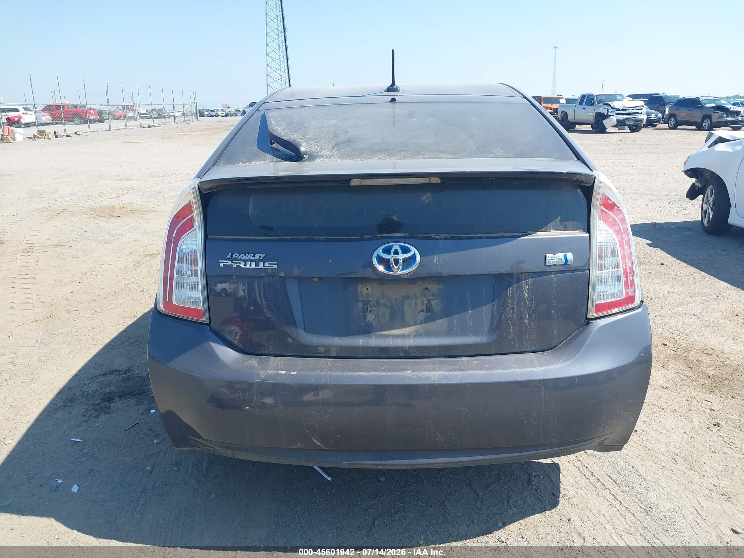 2013 Toyota Prius Three Gray vin: JTDKN3DUXD1651998