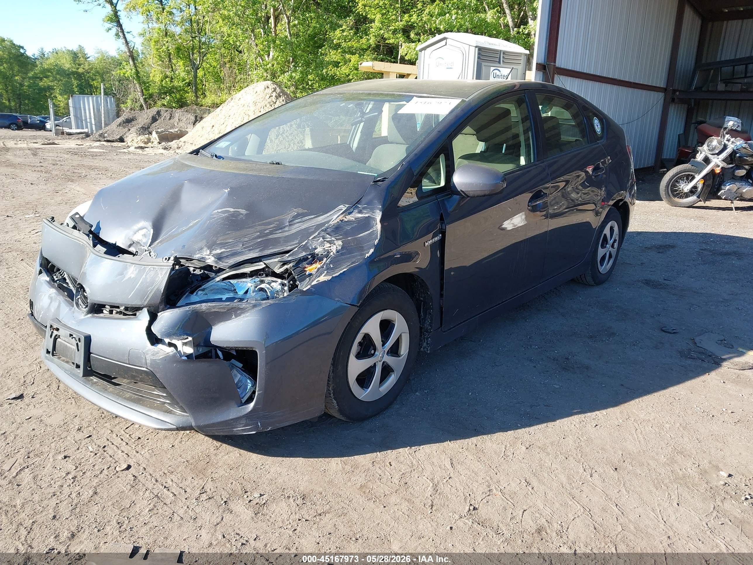 2013 Toyota Prius Two Gray vin: JTDKN3DUXD1689537