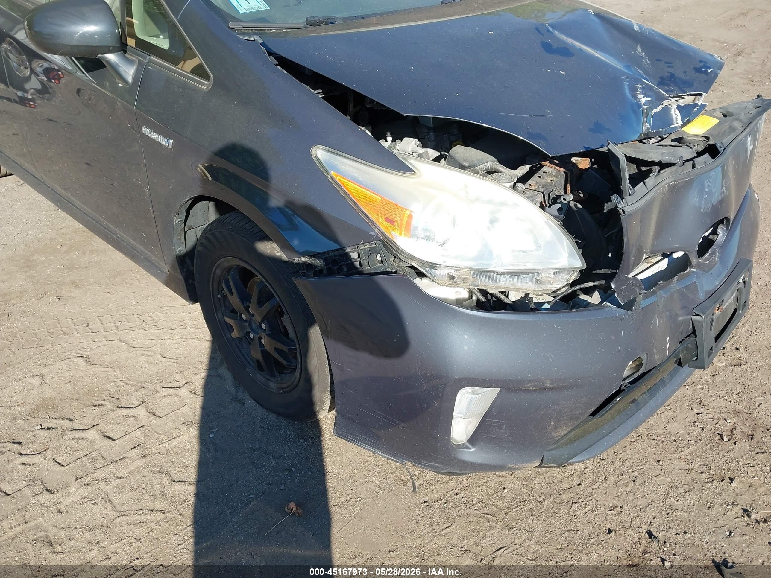 2013 Toyota Prius Two Gray vin: JTDKN3DUXD1689537