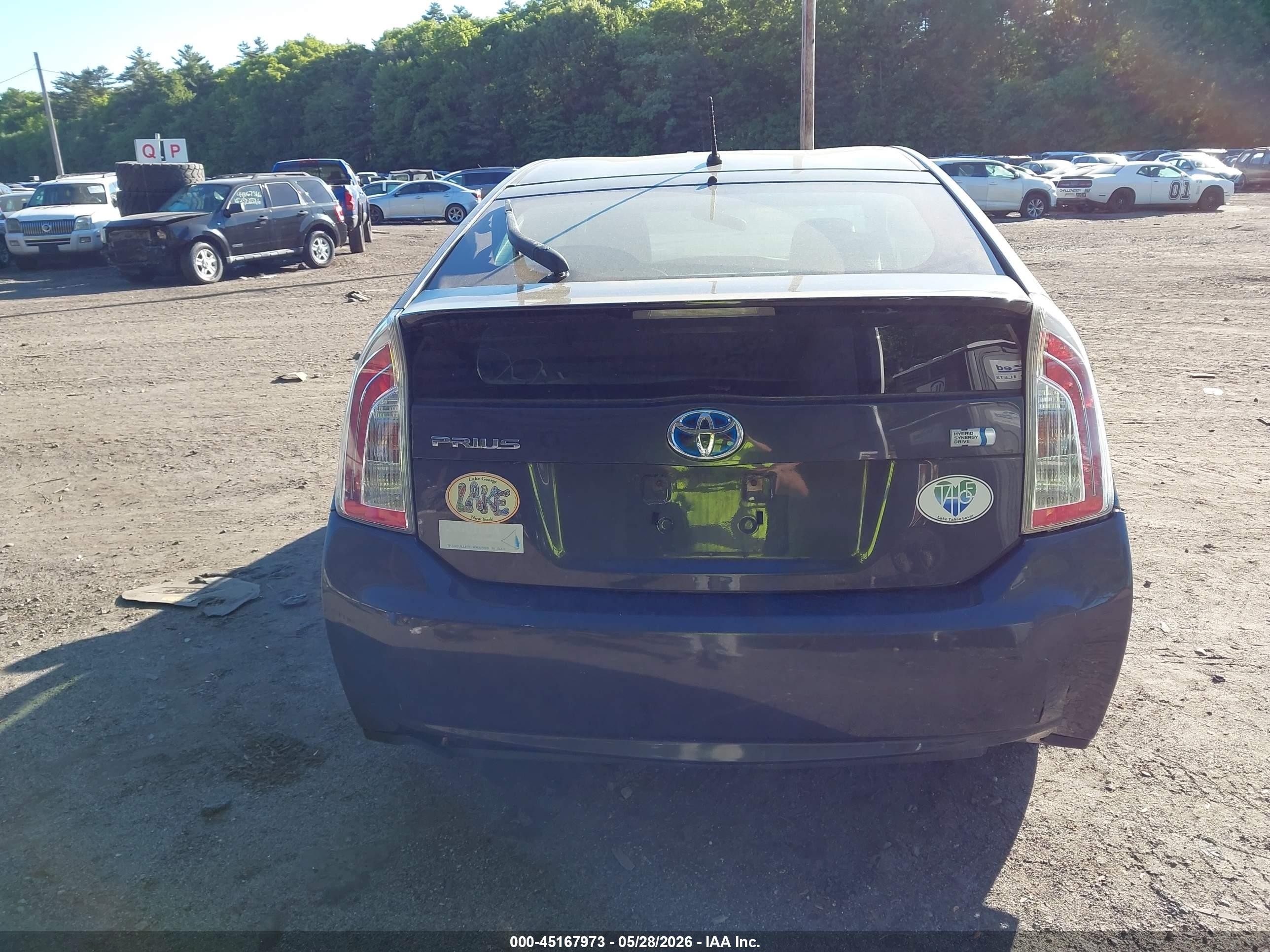 2013 Toyota Prius Two Gray vin: JTDKN3DUXD1689537
