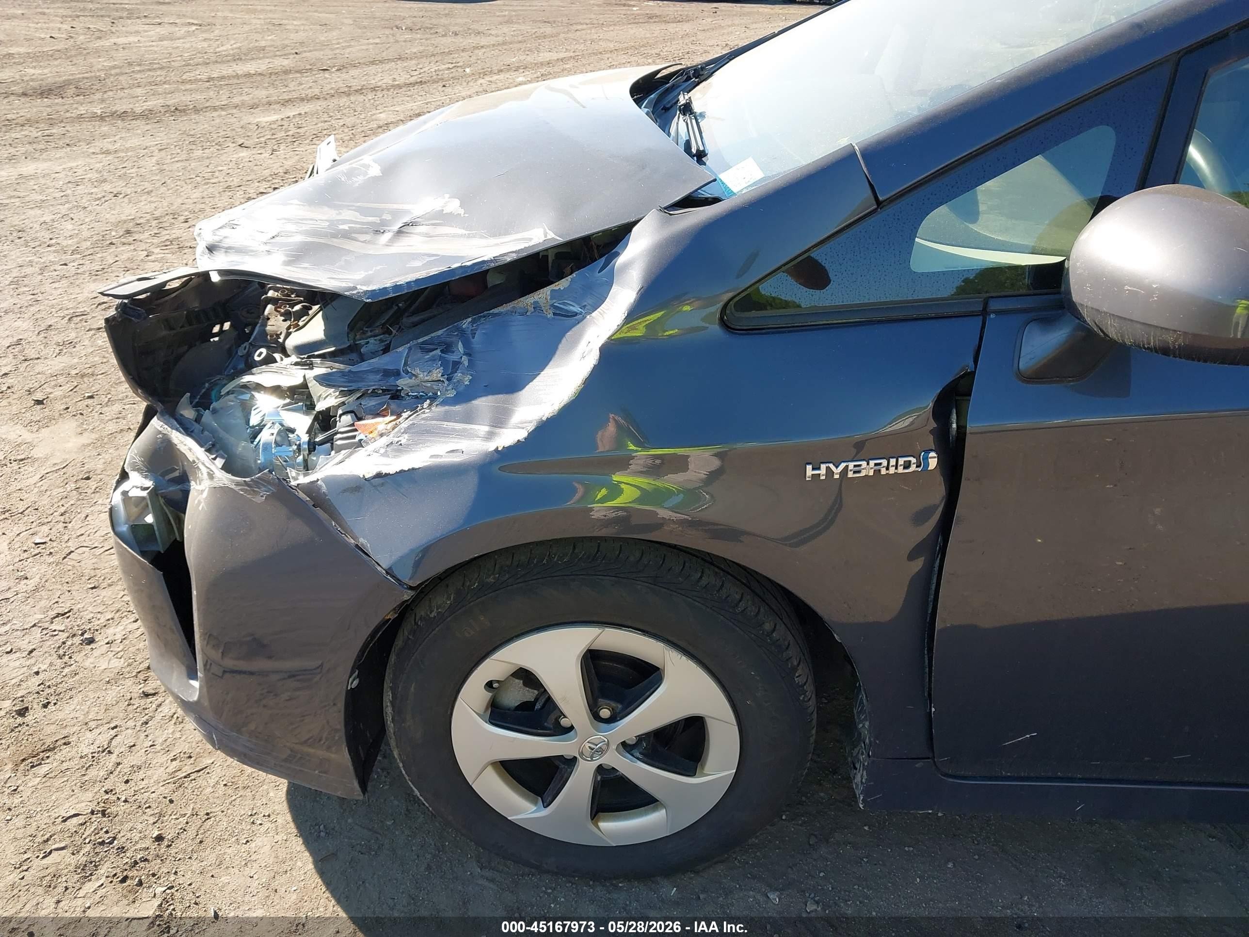 2013 Toyota Prius Two Gray vin: JTDKN3DUXD1689537
