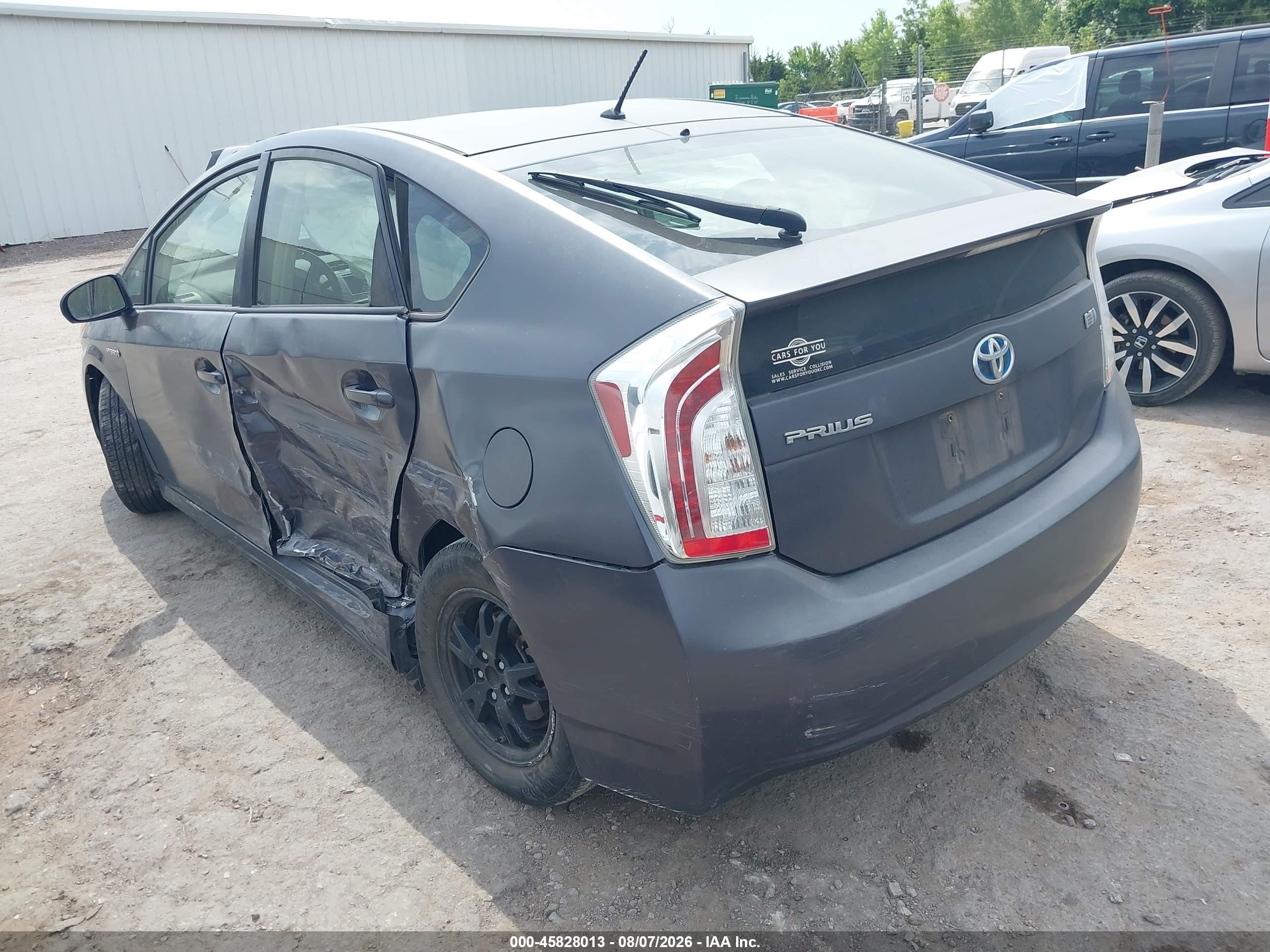 2013 Toyota Prius Two Gray vin: JTDKN3DUXD1707986