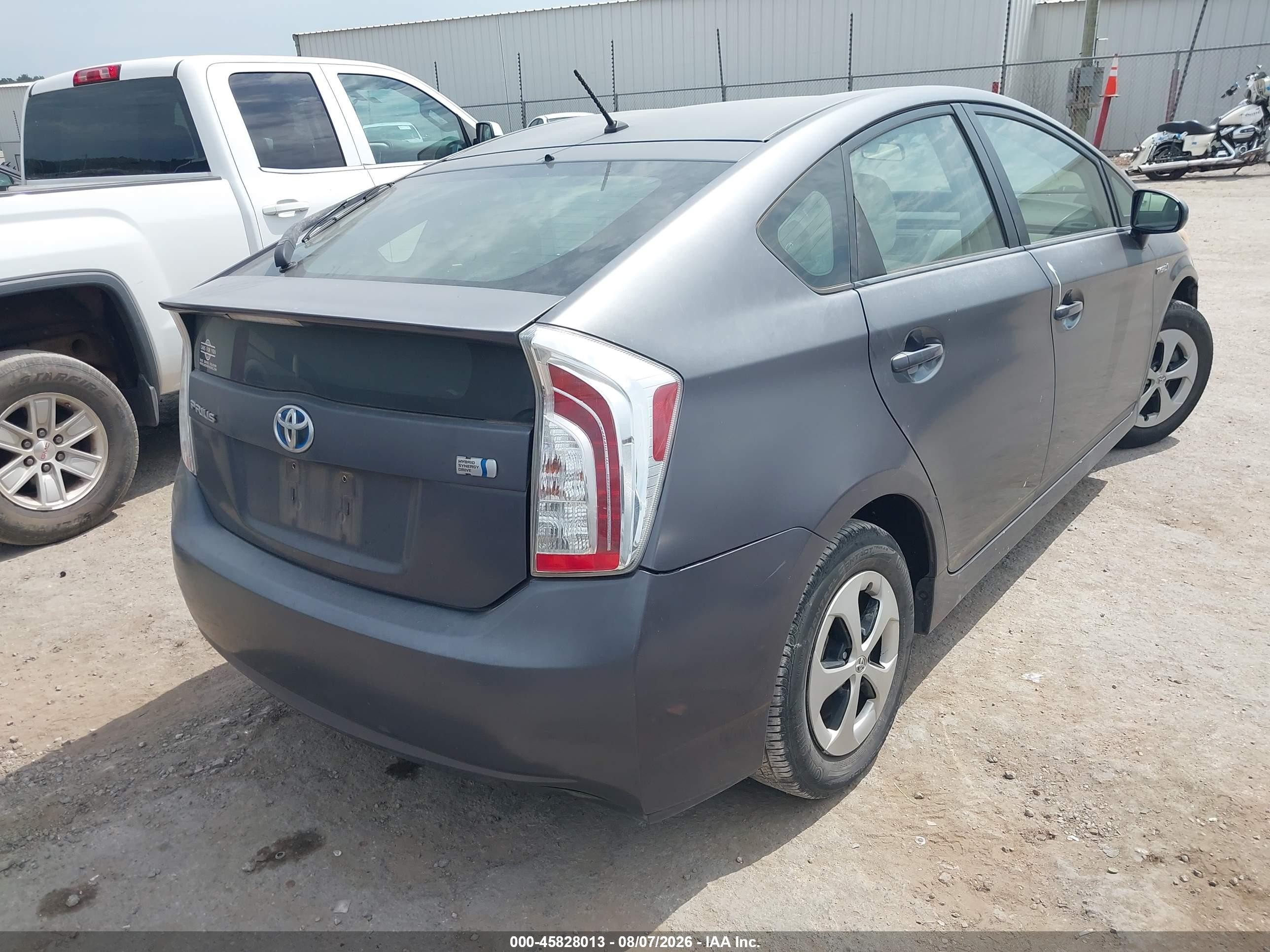2013 Toyota Prius Two Gray vin: JTDKN3DUXD1707986