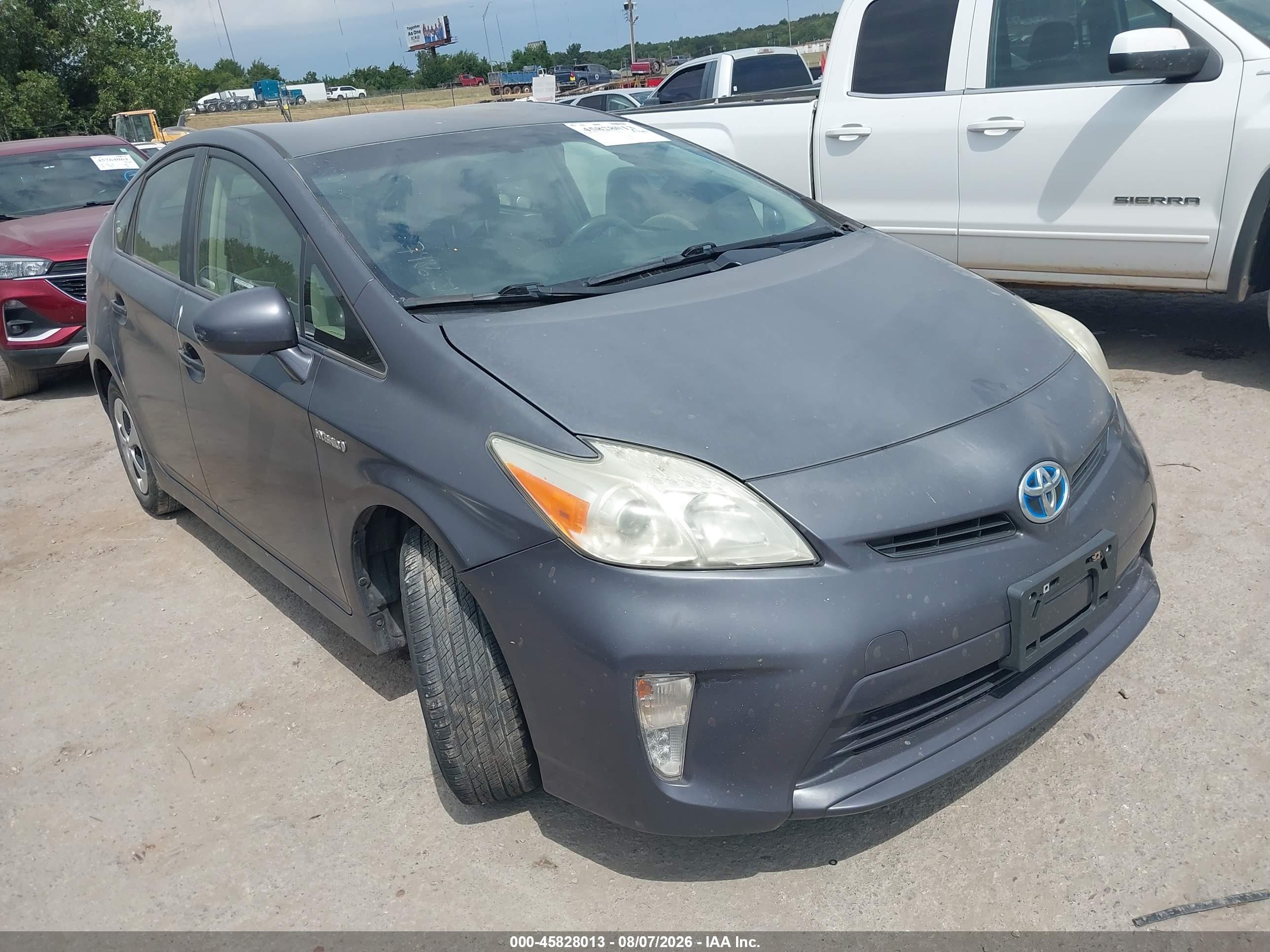 2013 Toyota Prius Two Gray vin: JTDKN3DUXD1707986