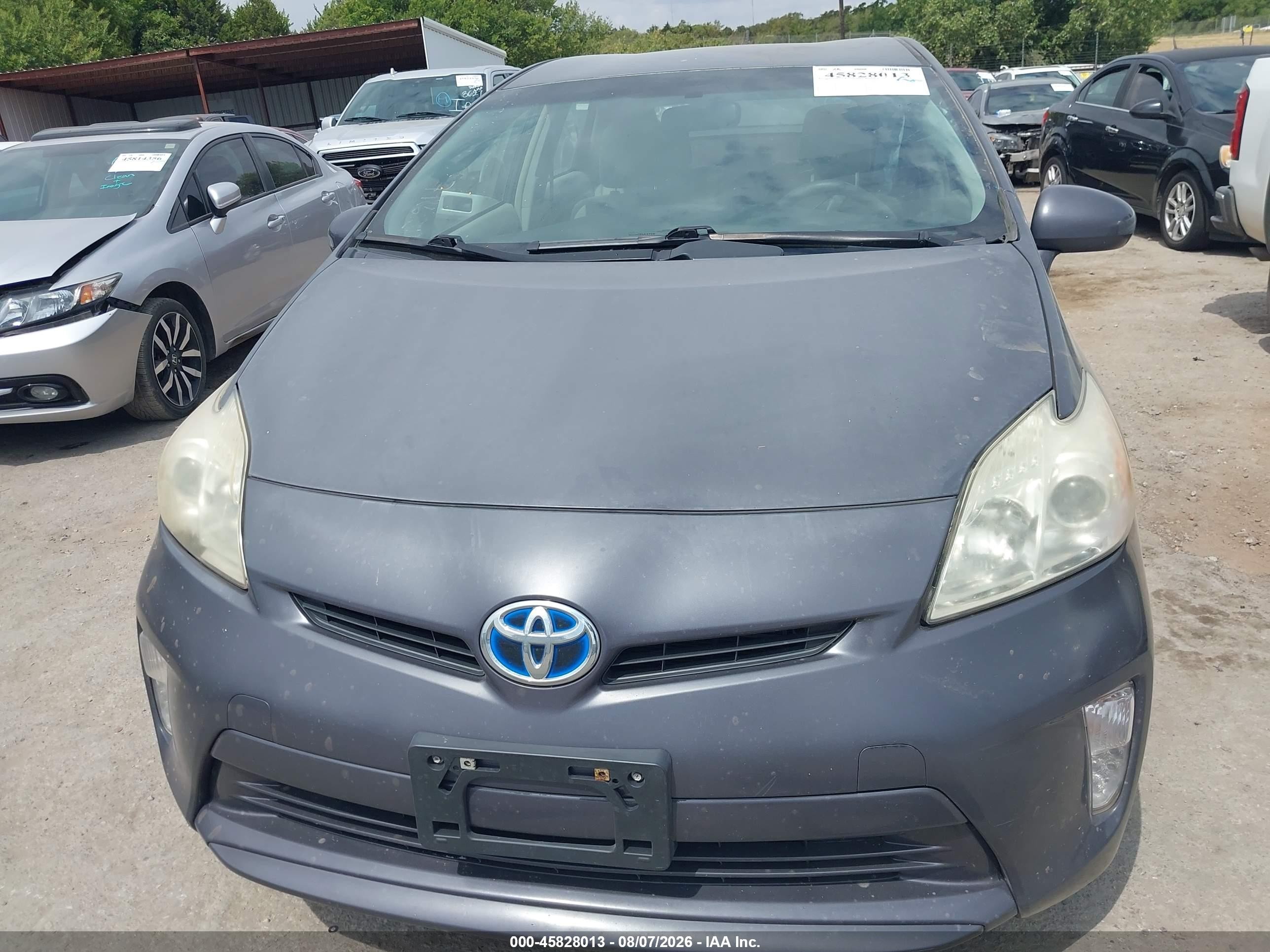 2013 Toyota Prius Two Gray vin: JTDKN3DUXD1707986