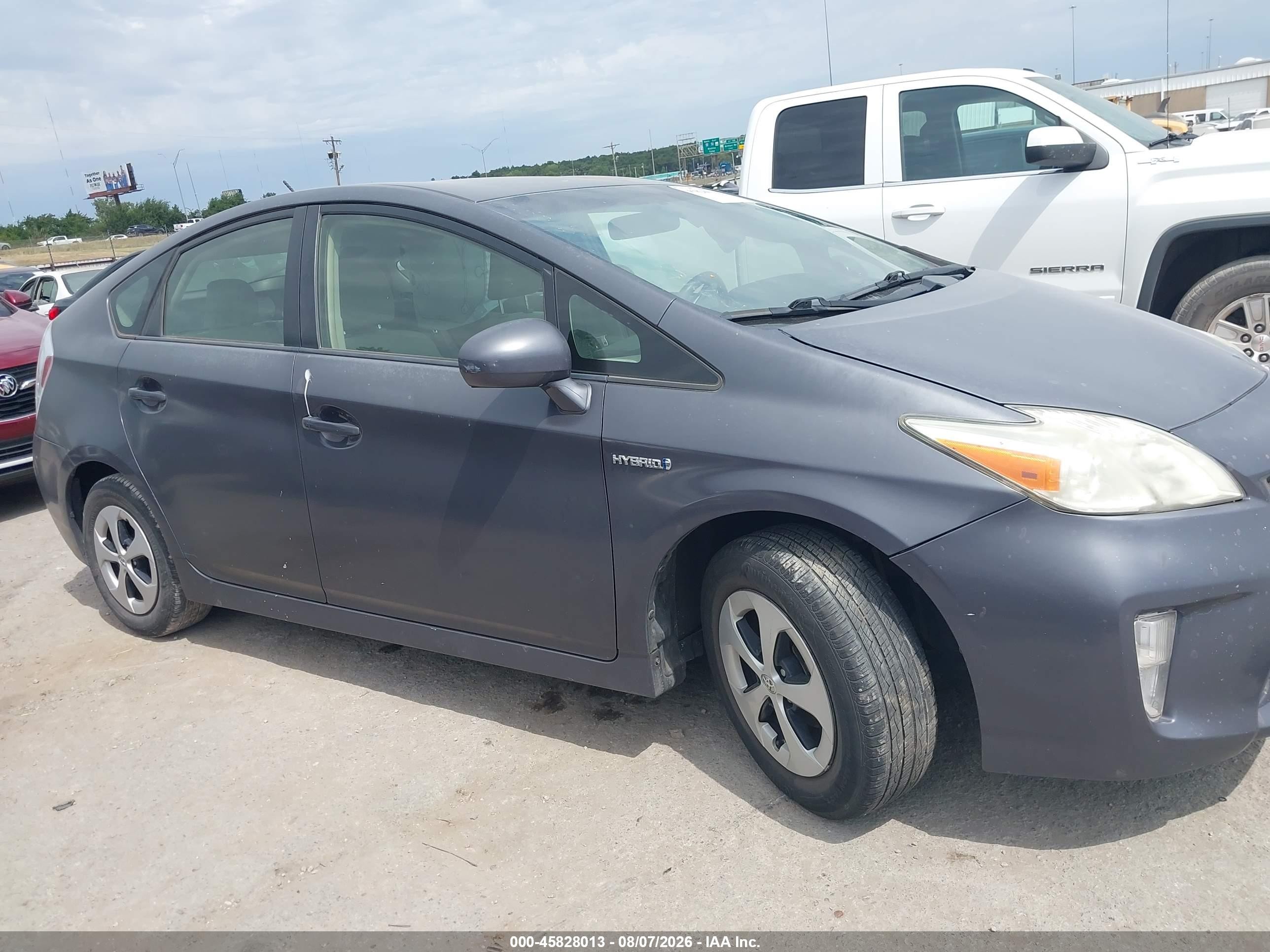 2013 Toyota Prius Two Gray vin: JTDKN3DUXD1707986