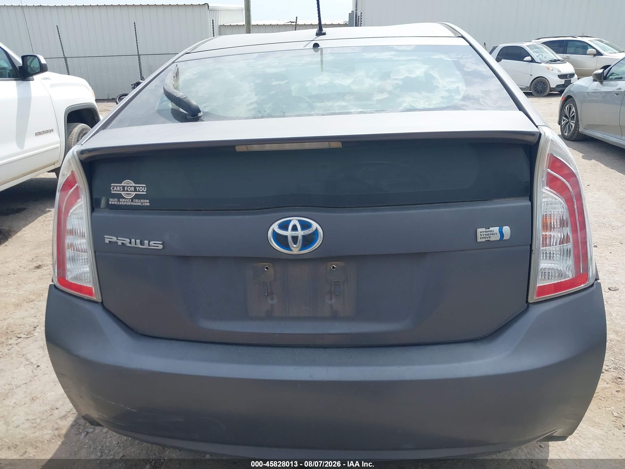 2013 Toyota Prius Two Gray vin: JTDKN3DUXD1707986