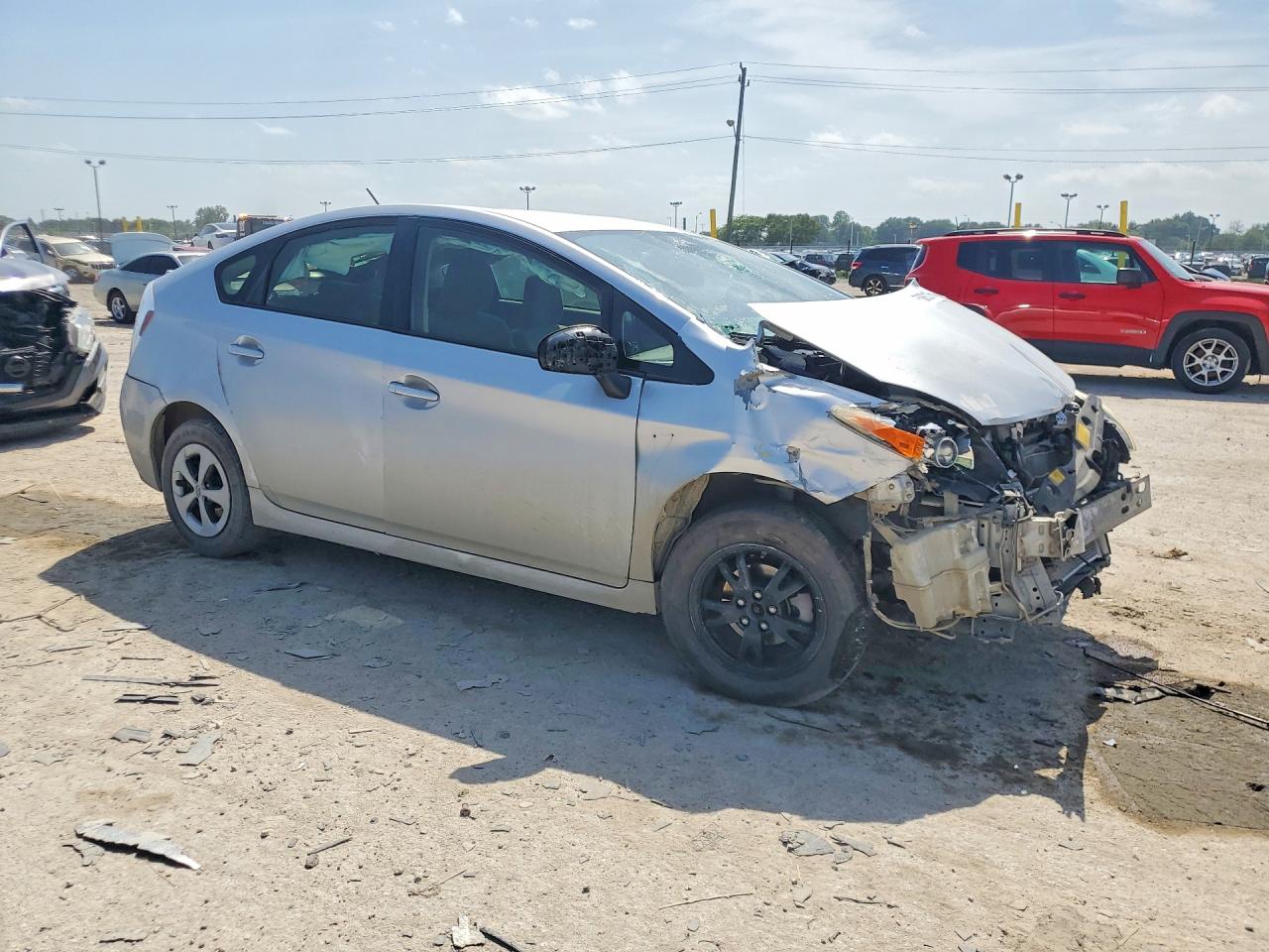 2013 Toyota Prius Two Silver vin: JTDKN3DUXD1713223