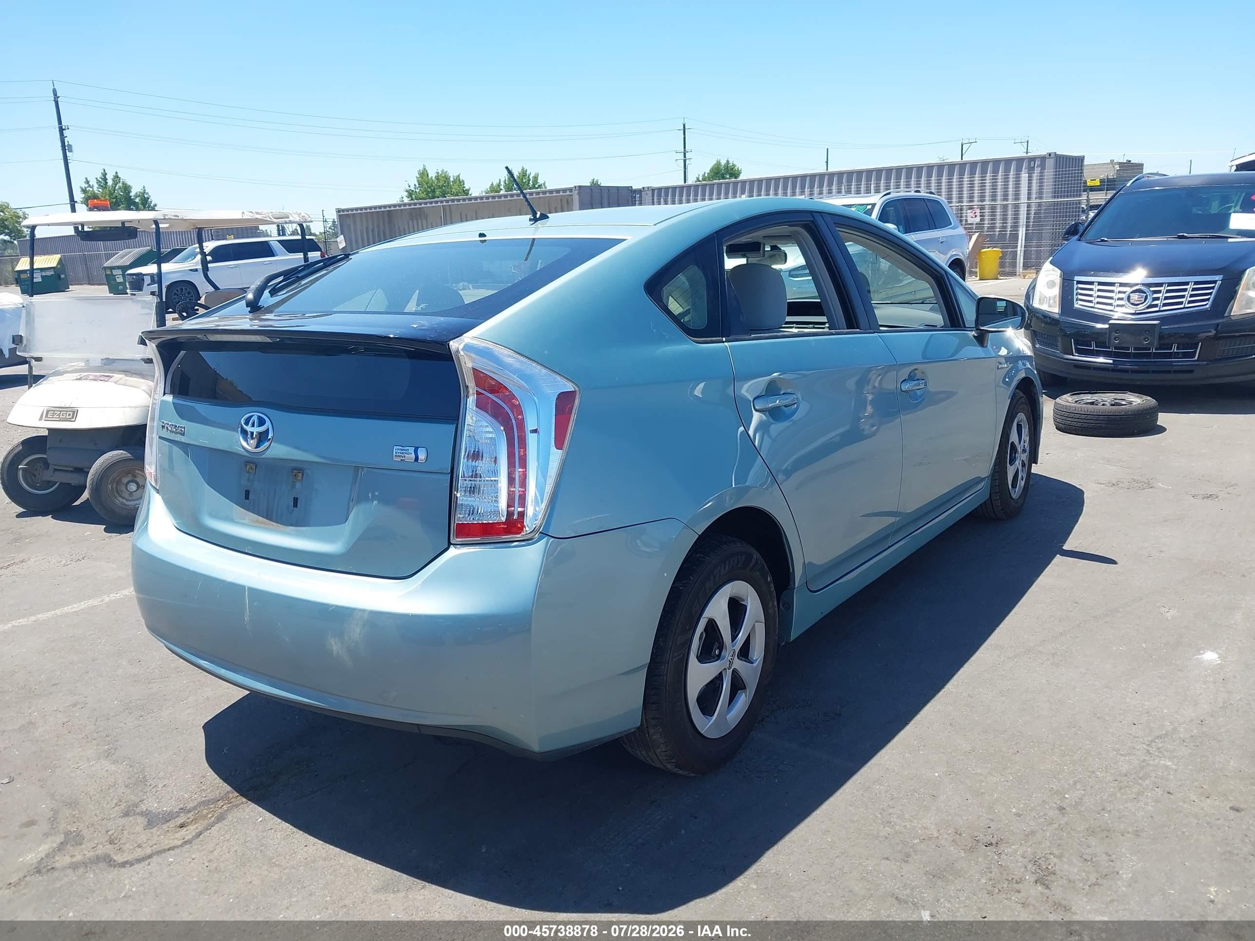 2013 Toyota Prius Two Blue vin: JTDKN3DUXD1724495