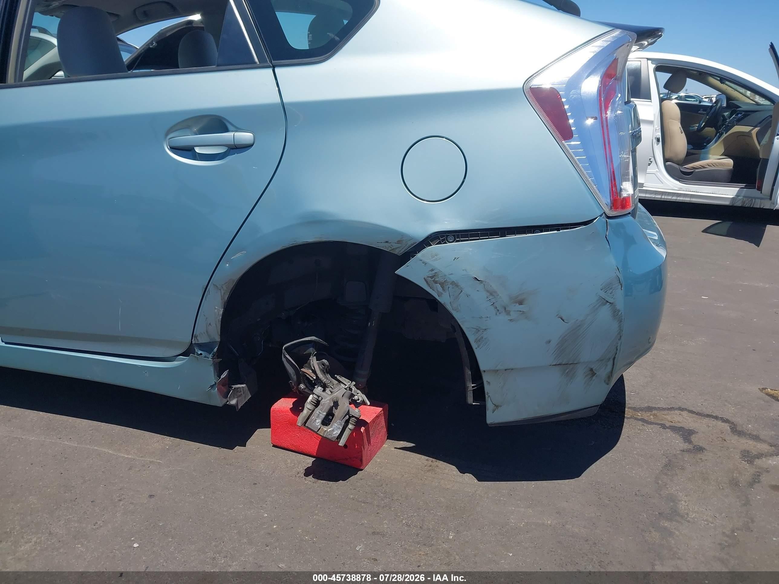 2013 Toyota Prius Two Blue vin: JTDKN3DUXD1724495