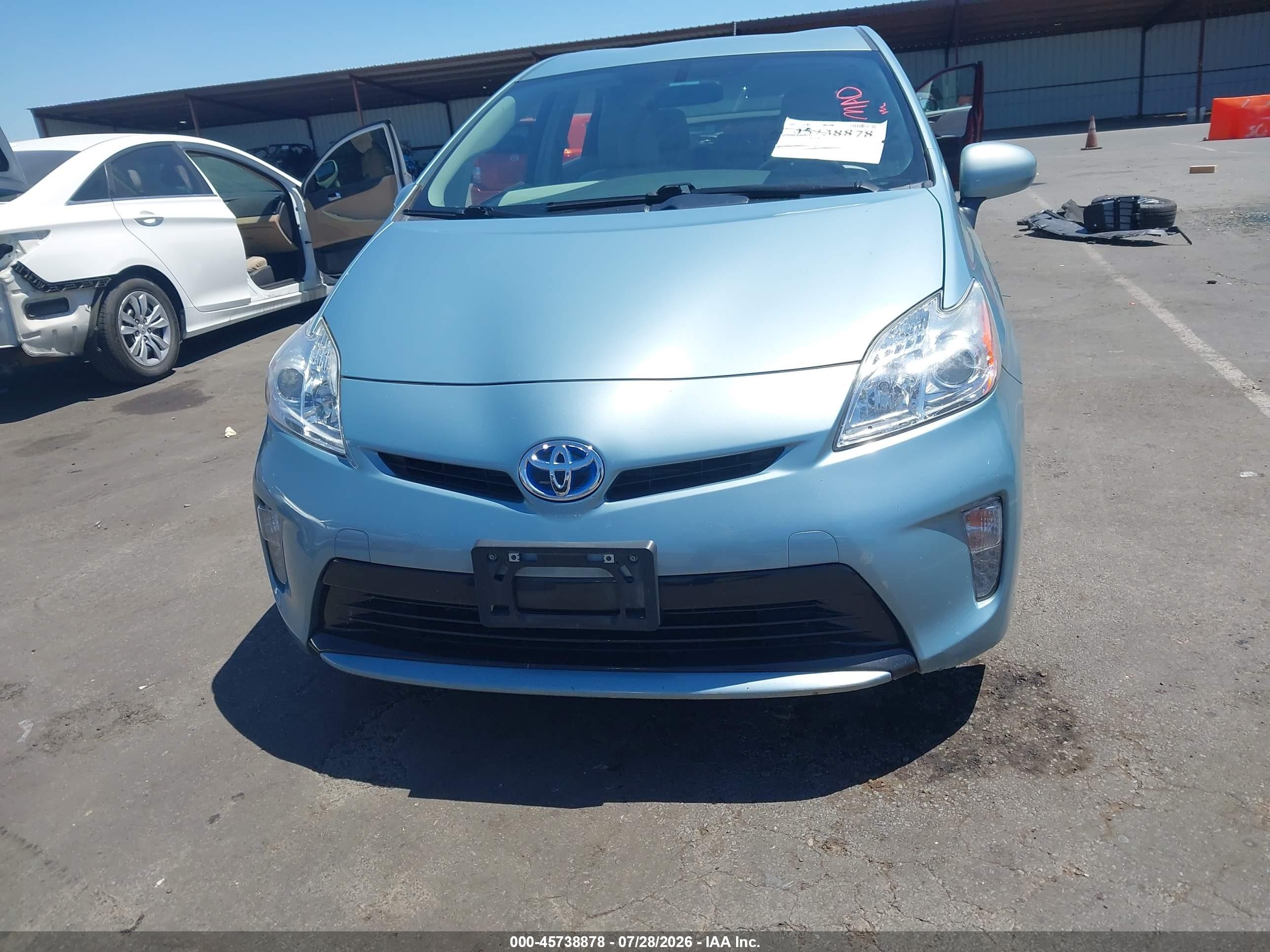 2013 Toyota Prius Two Blue vin: JTDKN3DUXD1724495