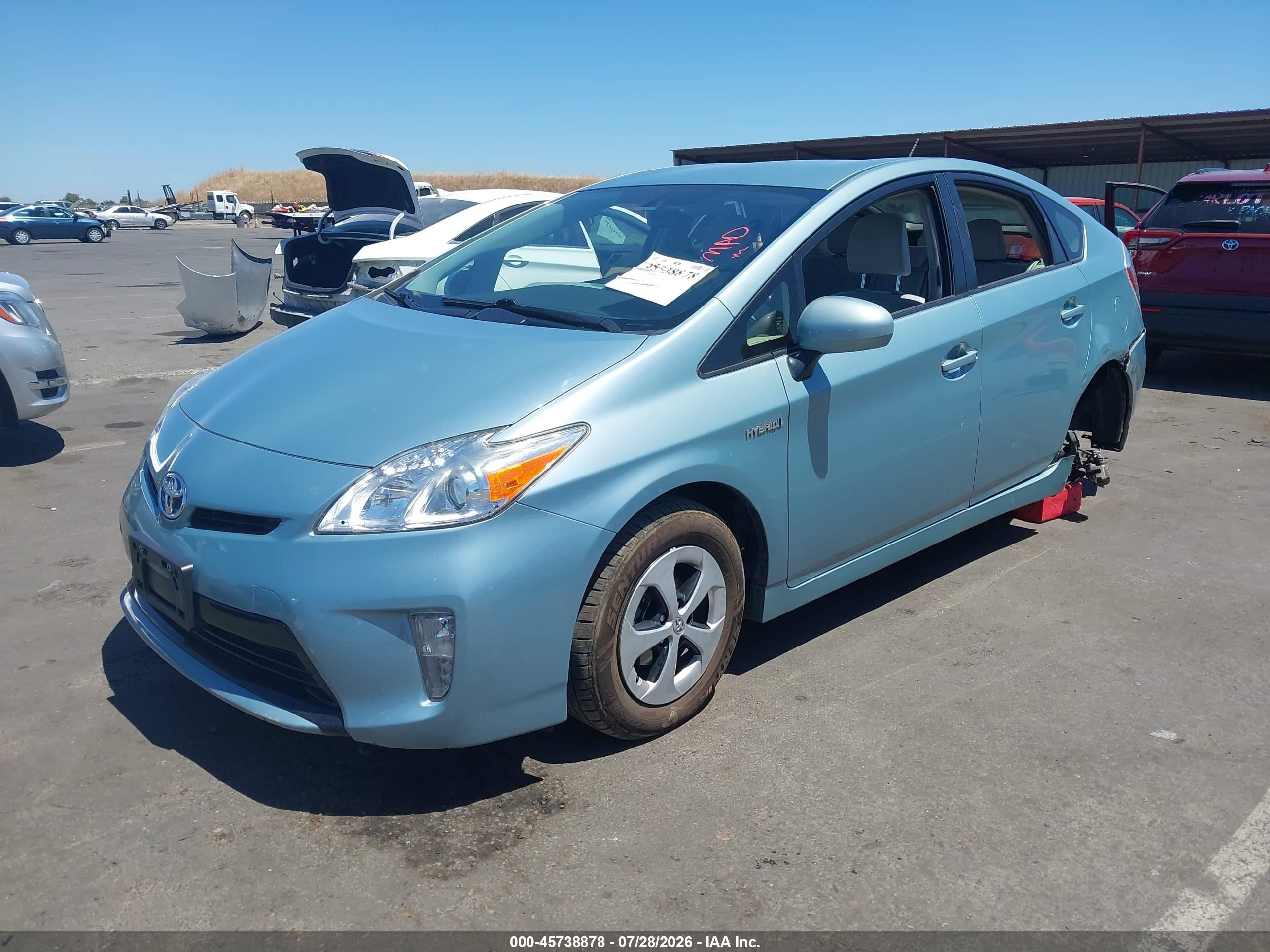 2013 Toyota Prius Two Blue vin: JTDKN3DUXD1724495