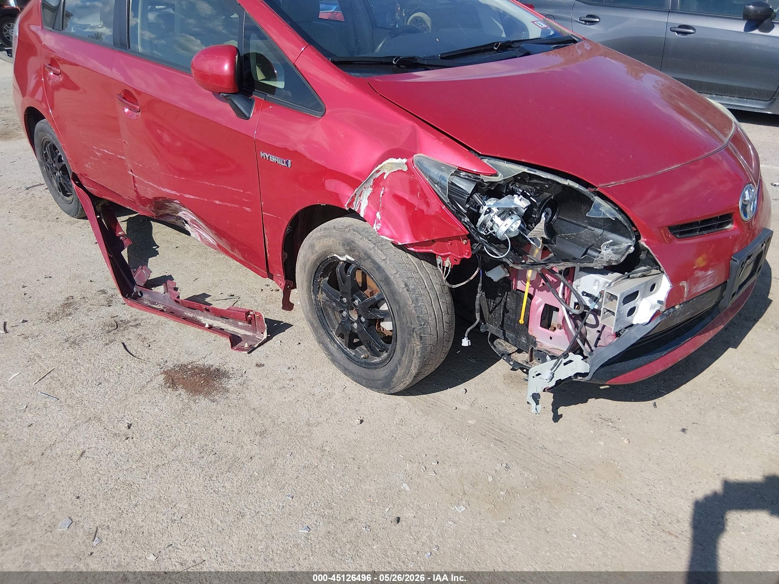 2013 Toyota Prius Three Red vin: JTDKN3DUXD1731544
