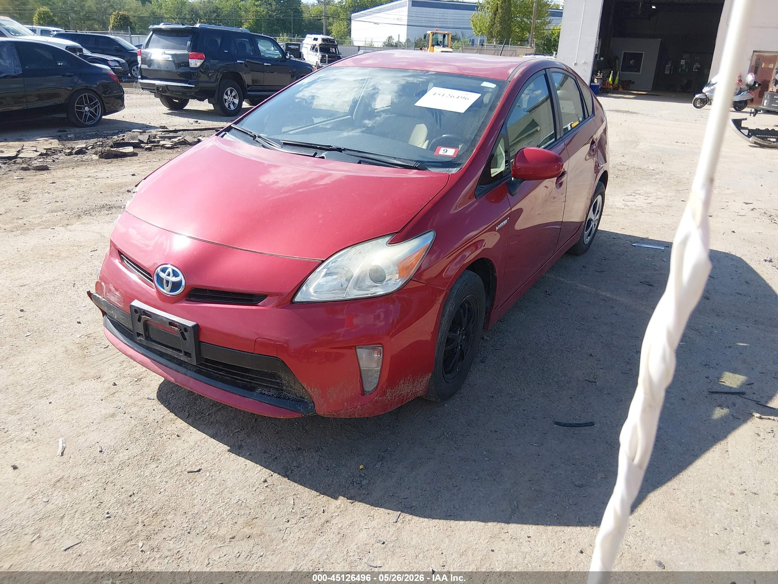 2013 Toyota Prius Three Red vin: JTDKN3DUXD1731544