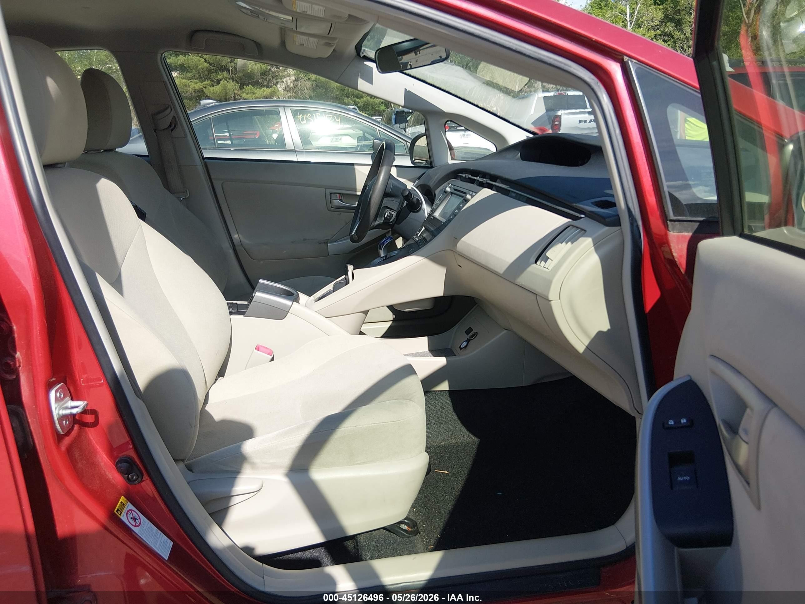 2013 Toyota Prius Three Red vin: JTDKN3DUXD1731544