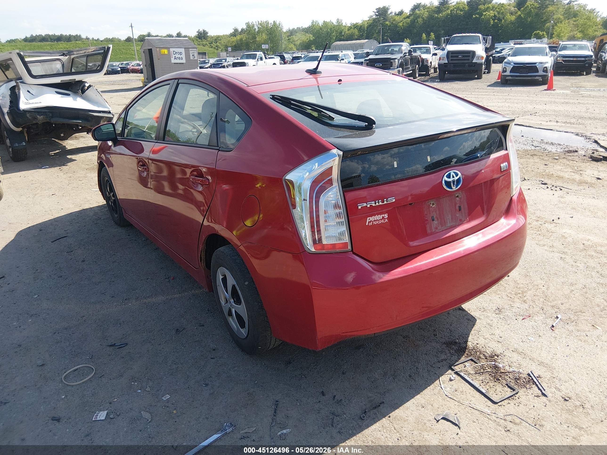 2013 Toyota Prius Three Red vin: JTDKN3DUXD1731544