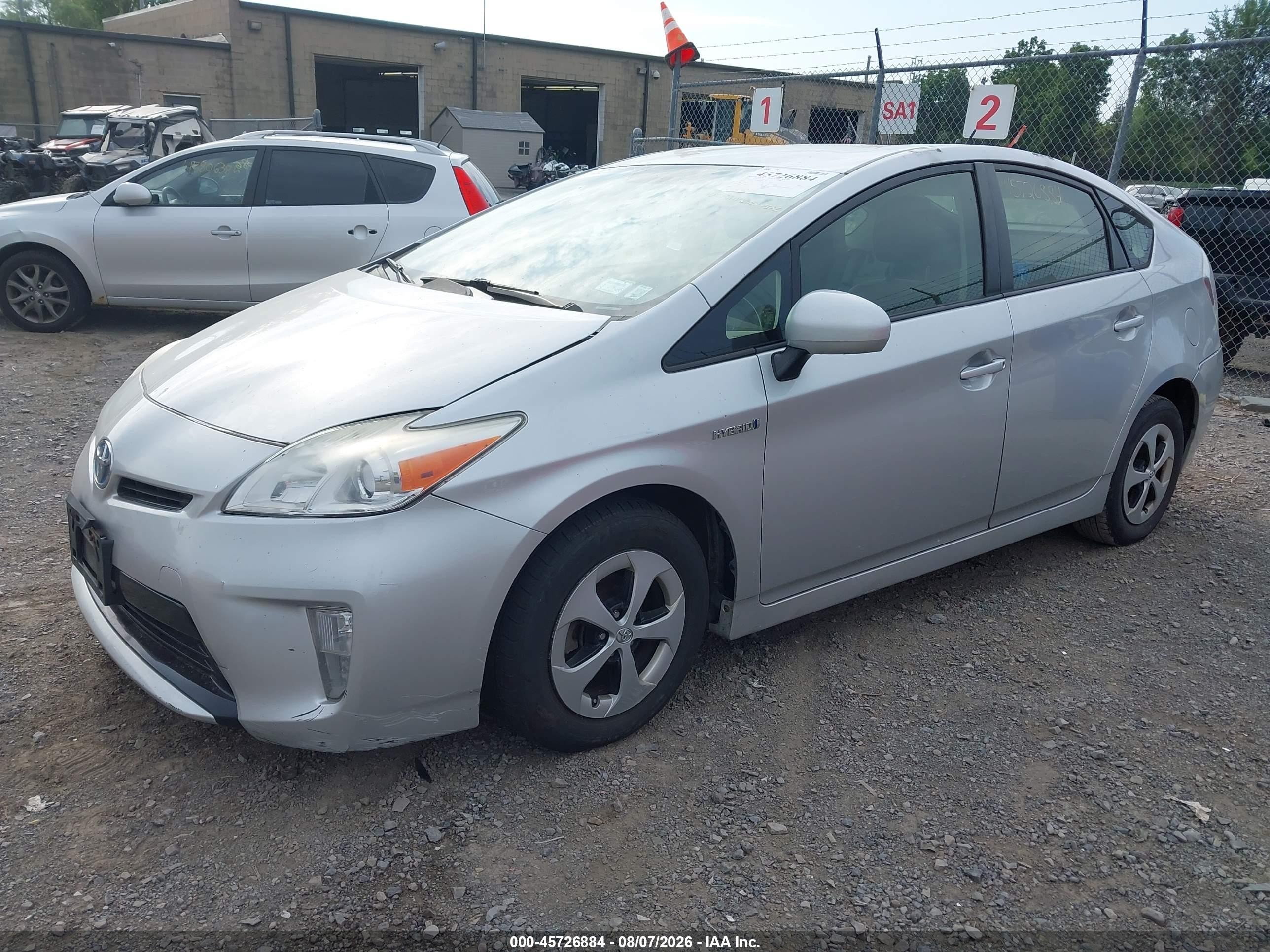 2013 Toyota Prius Two Silver vin: JTDKN3DUXD5546418