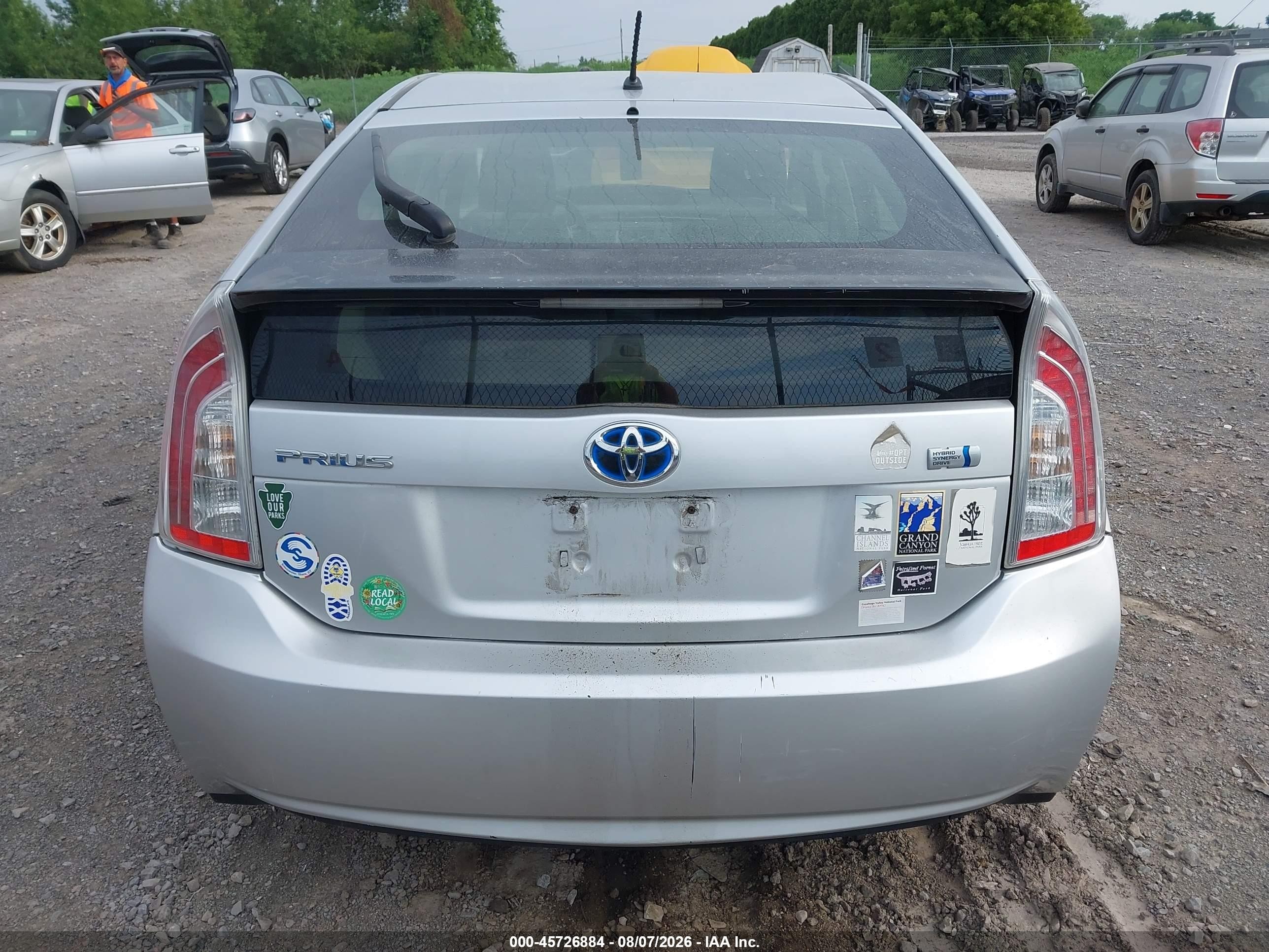 2013 Toyota Prius Two Silver vin: JTDKN3DUXD5546418