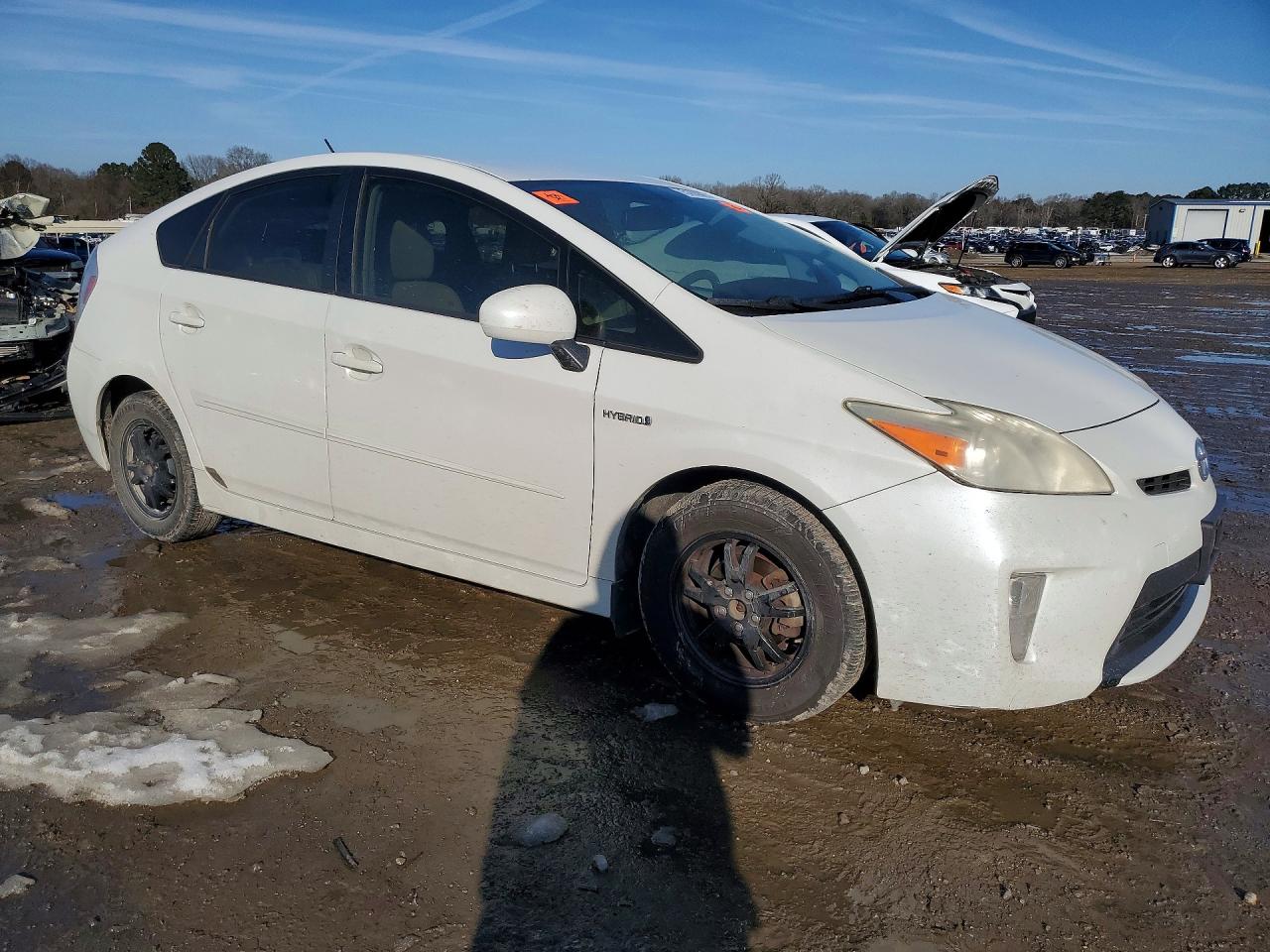 2013 Toyota Prius White vin: JTDKN3DUXD5550484