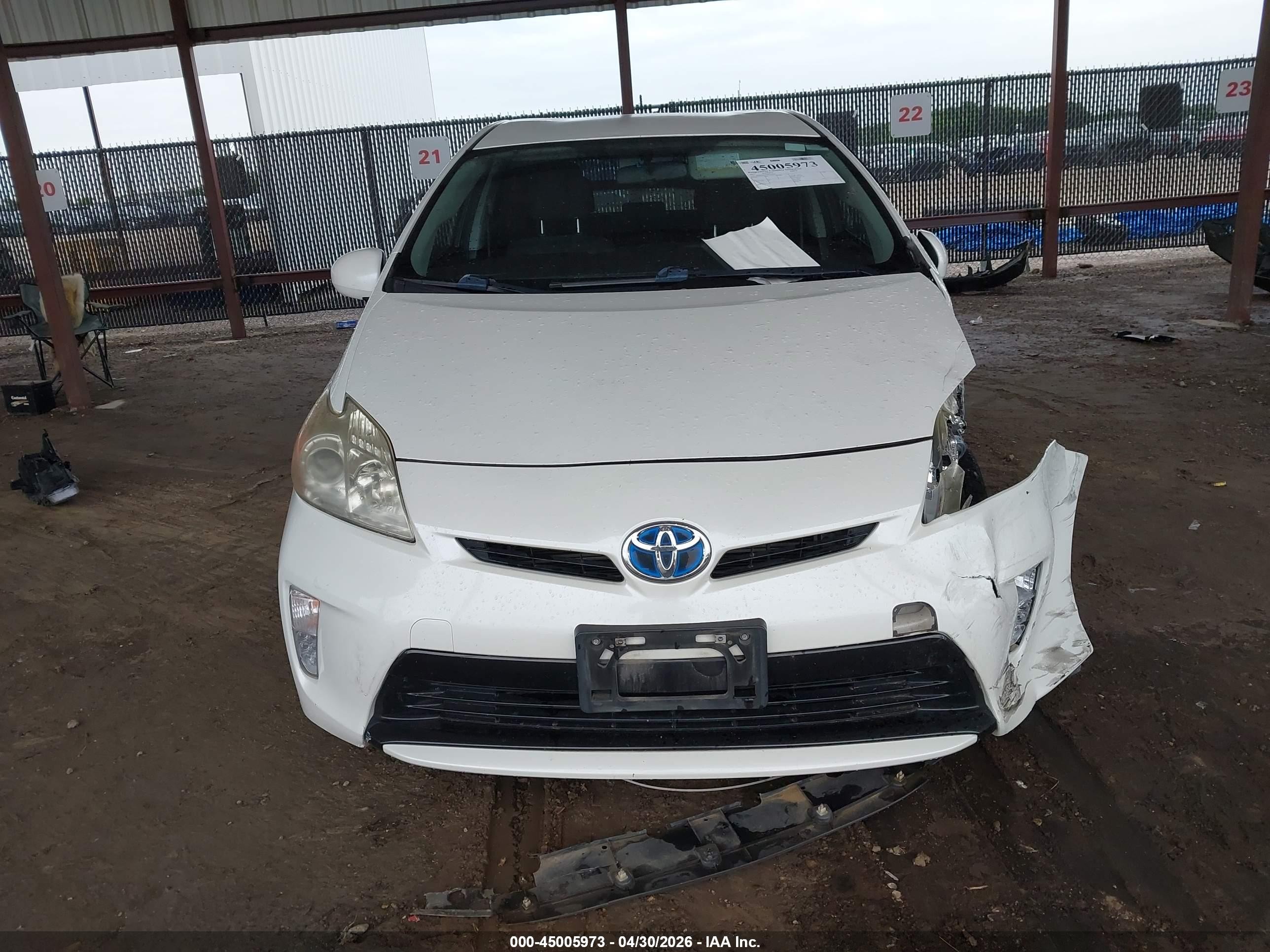 2013 Toyota Prius Five/four/three/three Se/two White vin: JTDKN3DUXD5553773