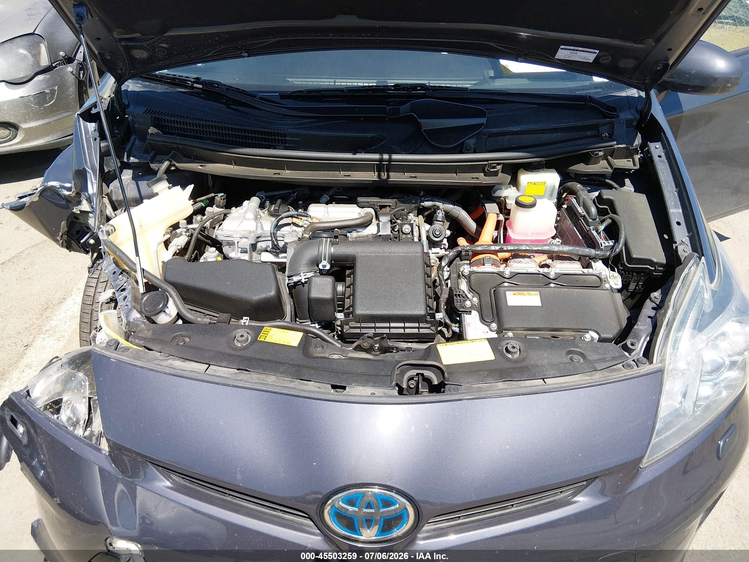 2013 Toyota Prius Five Gray vin: JTDKN3DUXD5556169