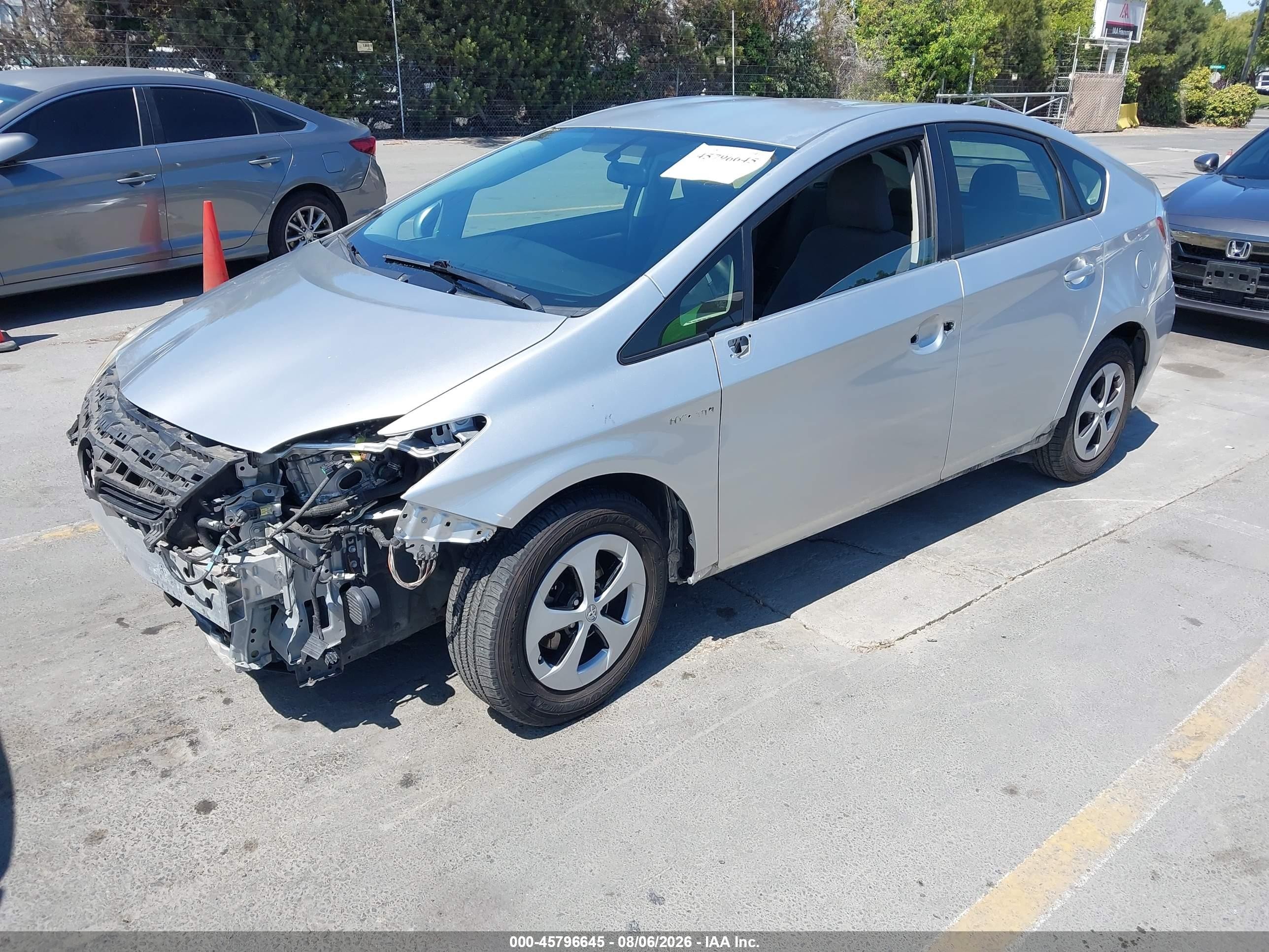 2013 Toyota Prius Two Silver vin: JTDKN3DUXD5559976