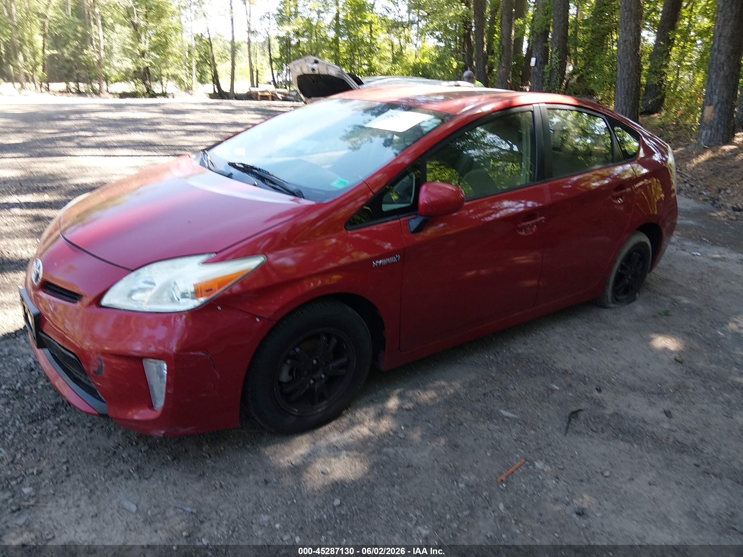 2013 Toyota Prius Two Red vin: JTDKN3DUXD5577071