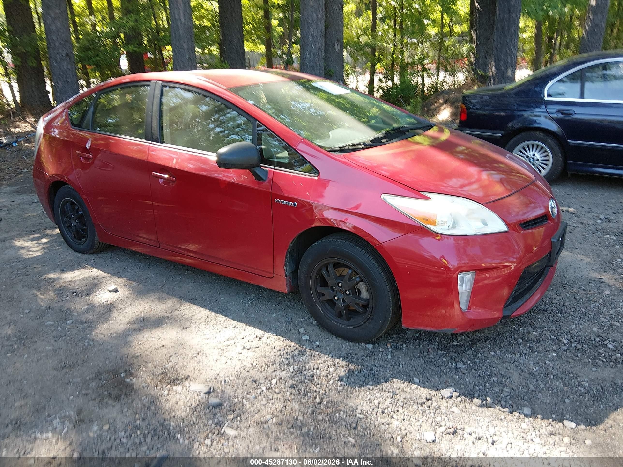 2013 Toyota Prius Two Red vin: JTDKN3DUXD5577071