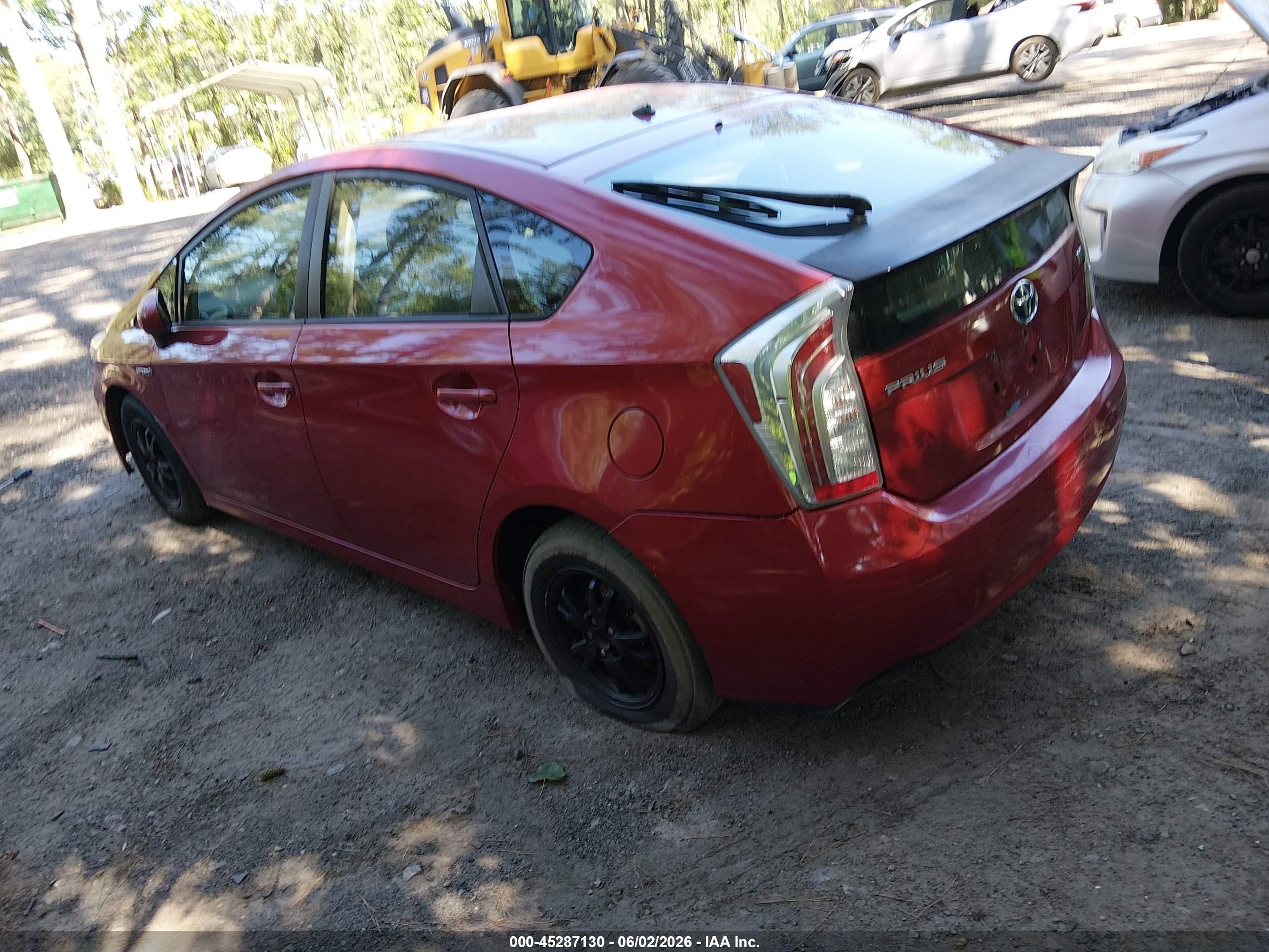 2013 Toyota Prius Two Red vin: JTDKN3DUXD5577071