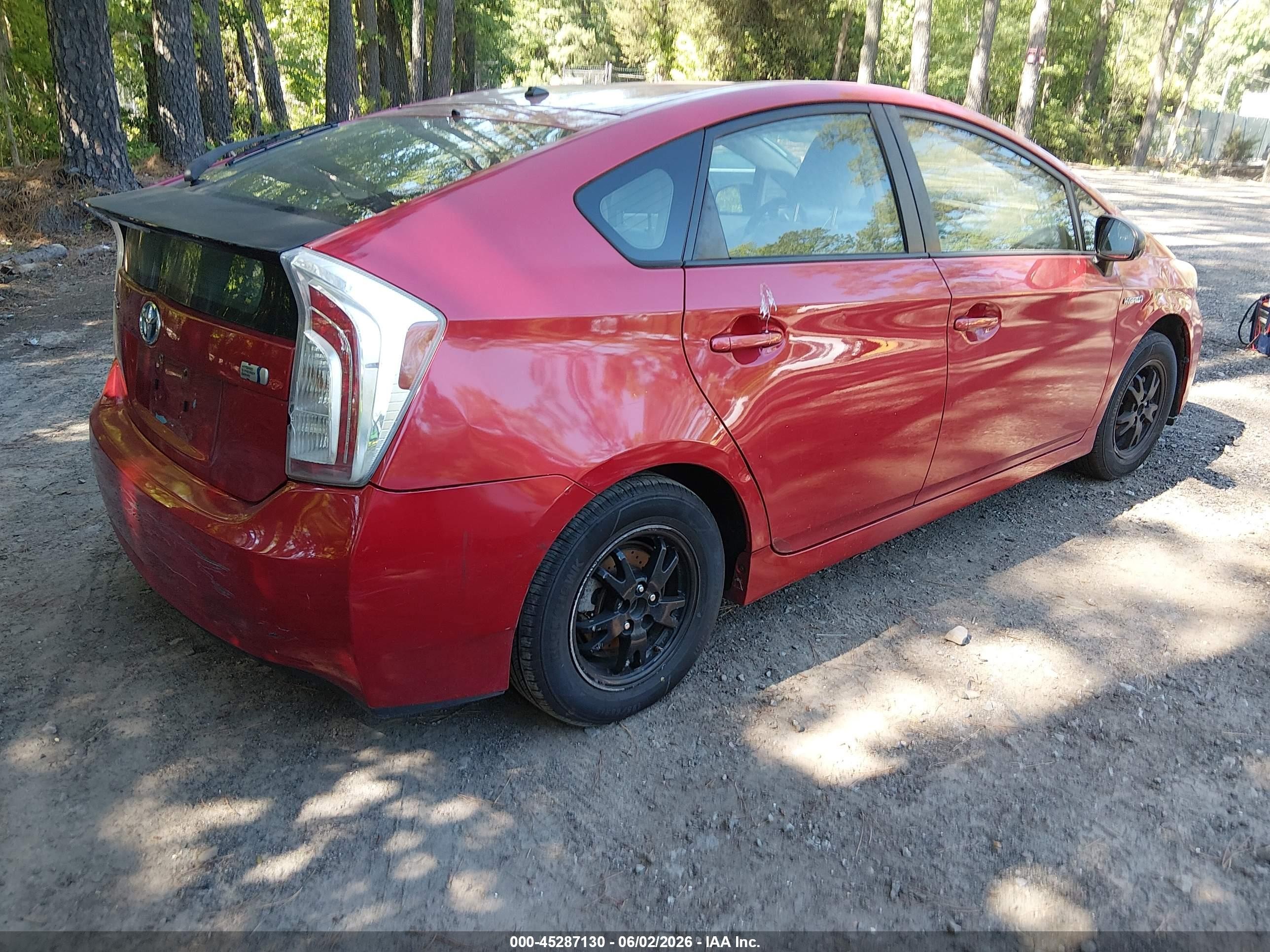 2013 Toyota Prius Two Red vin: JTDKN3DUXD5577071