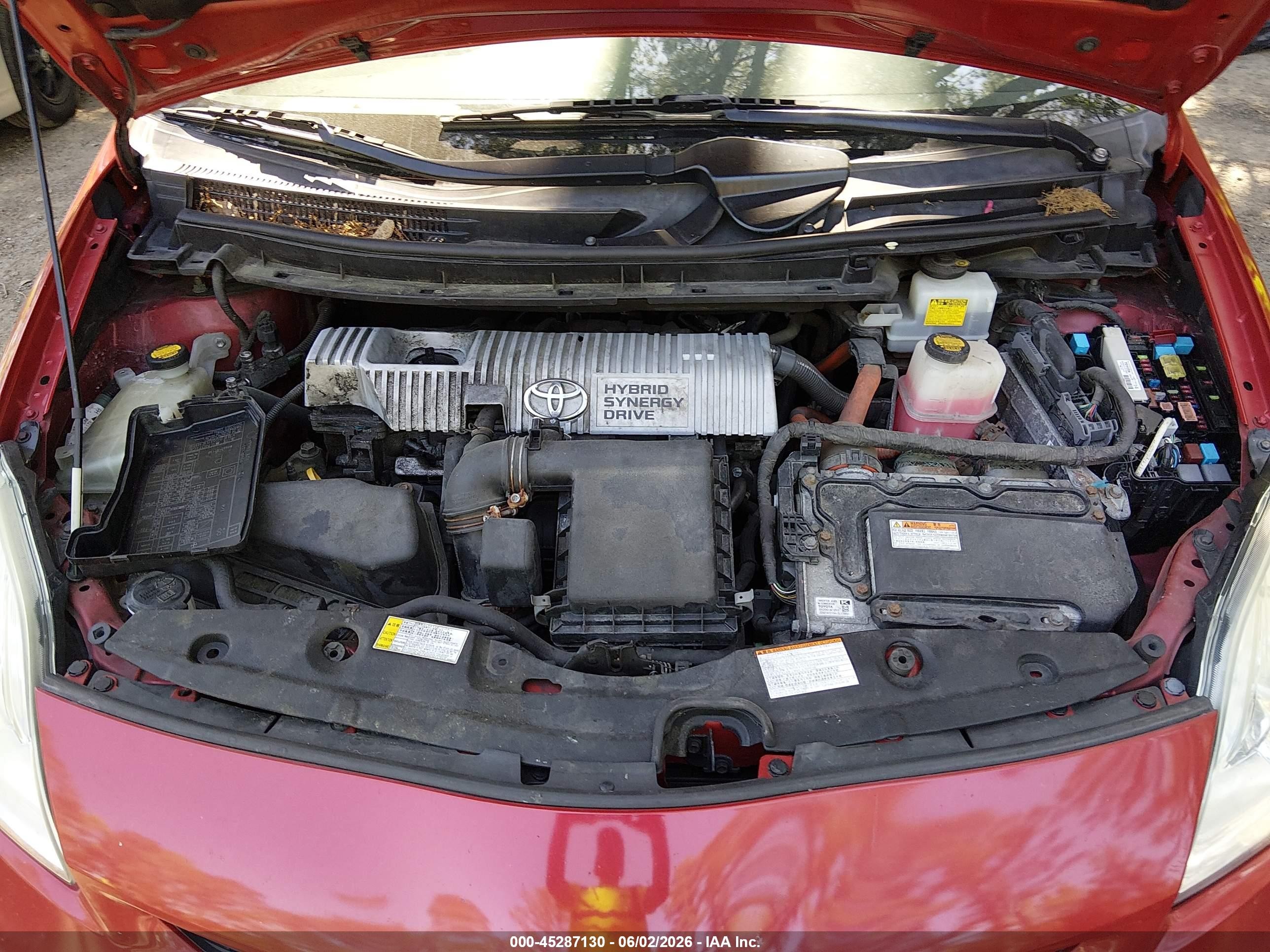 2013 Toyota Prius Two Red vin: JTDKN3DUXD5577071
