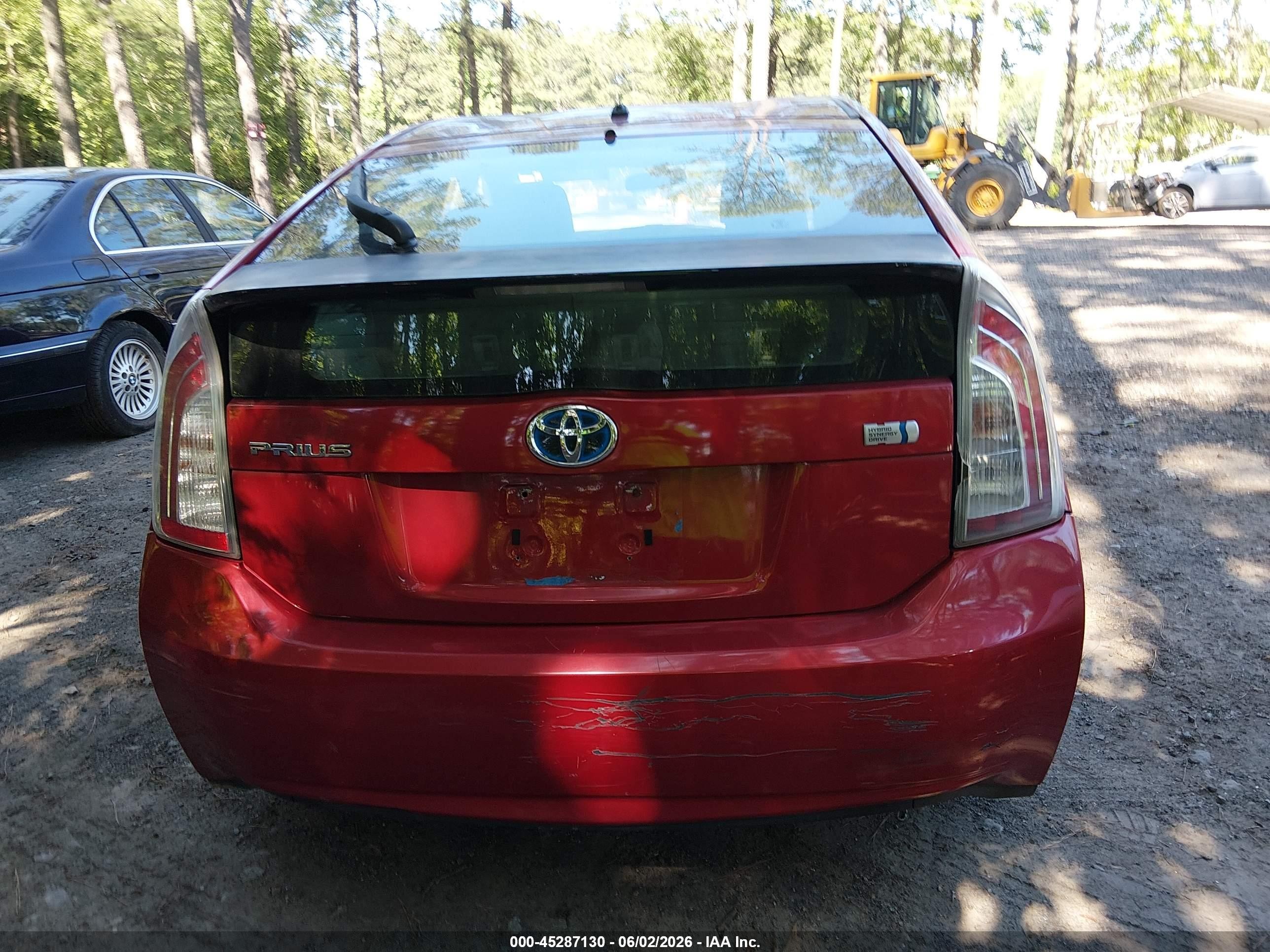 2013 Toyota Prius Two Red vin: JTDKN3DUXD5577071